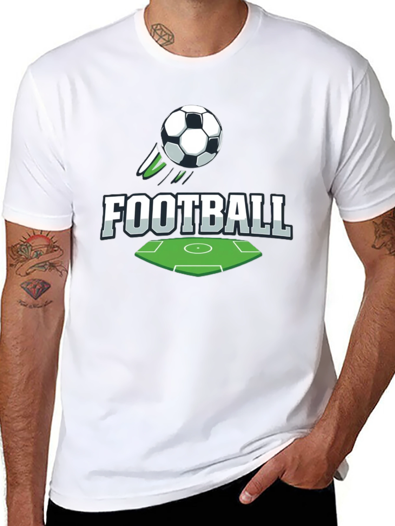 Football Graphic T-Shirt for Sports Fans