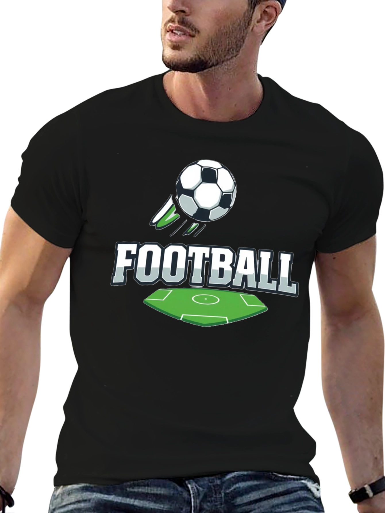 Football Graphic T-Shirt for Sports Fans