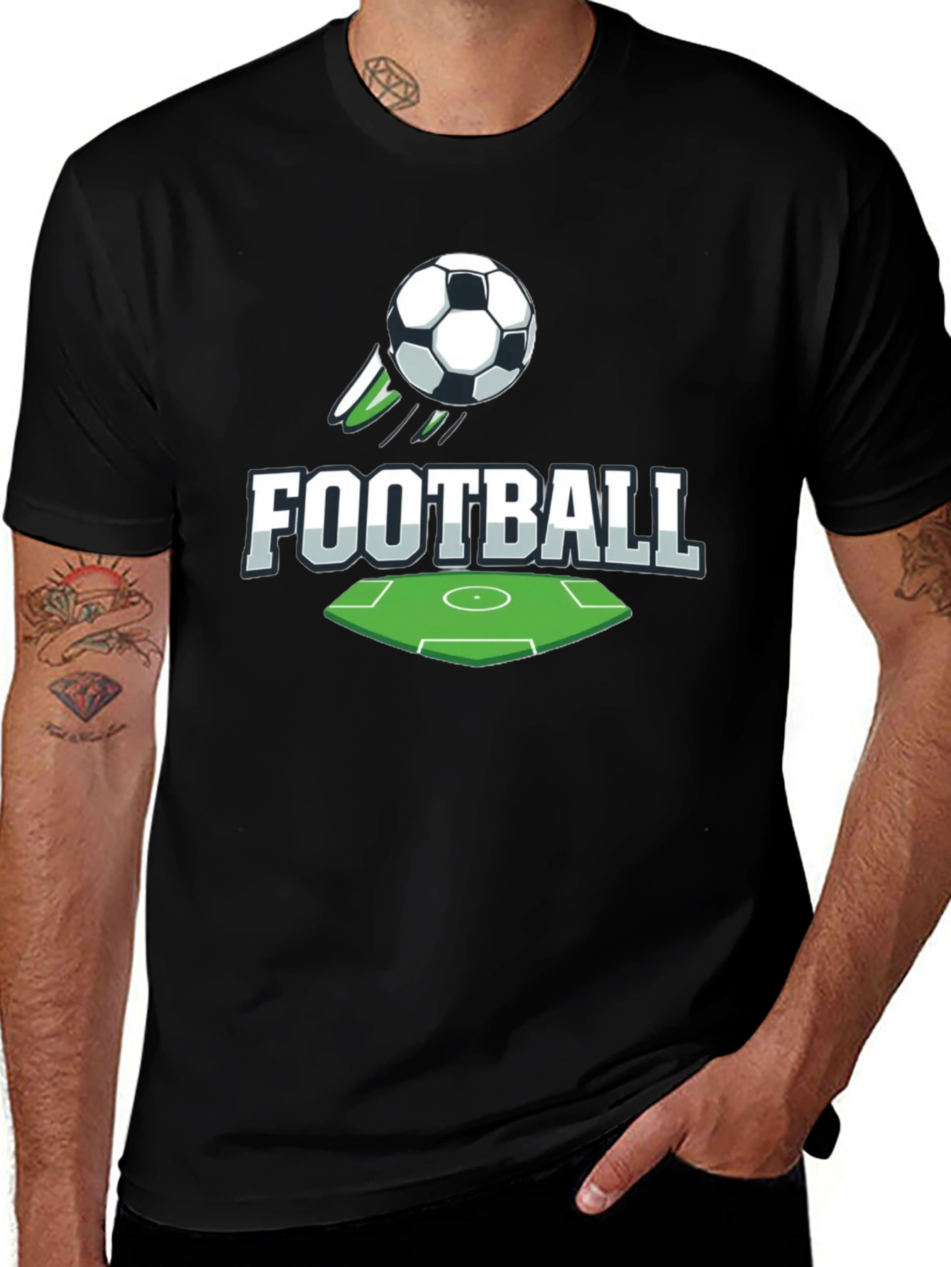 Football Graphic T-Shirt for Sports Fans