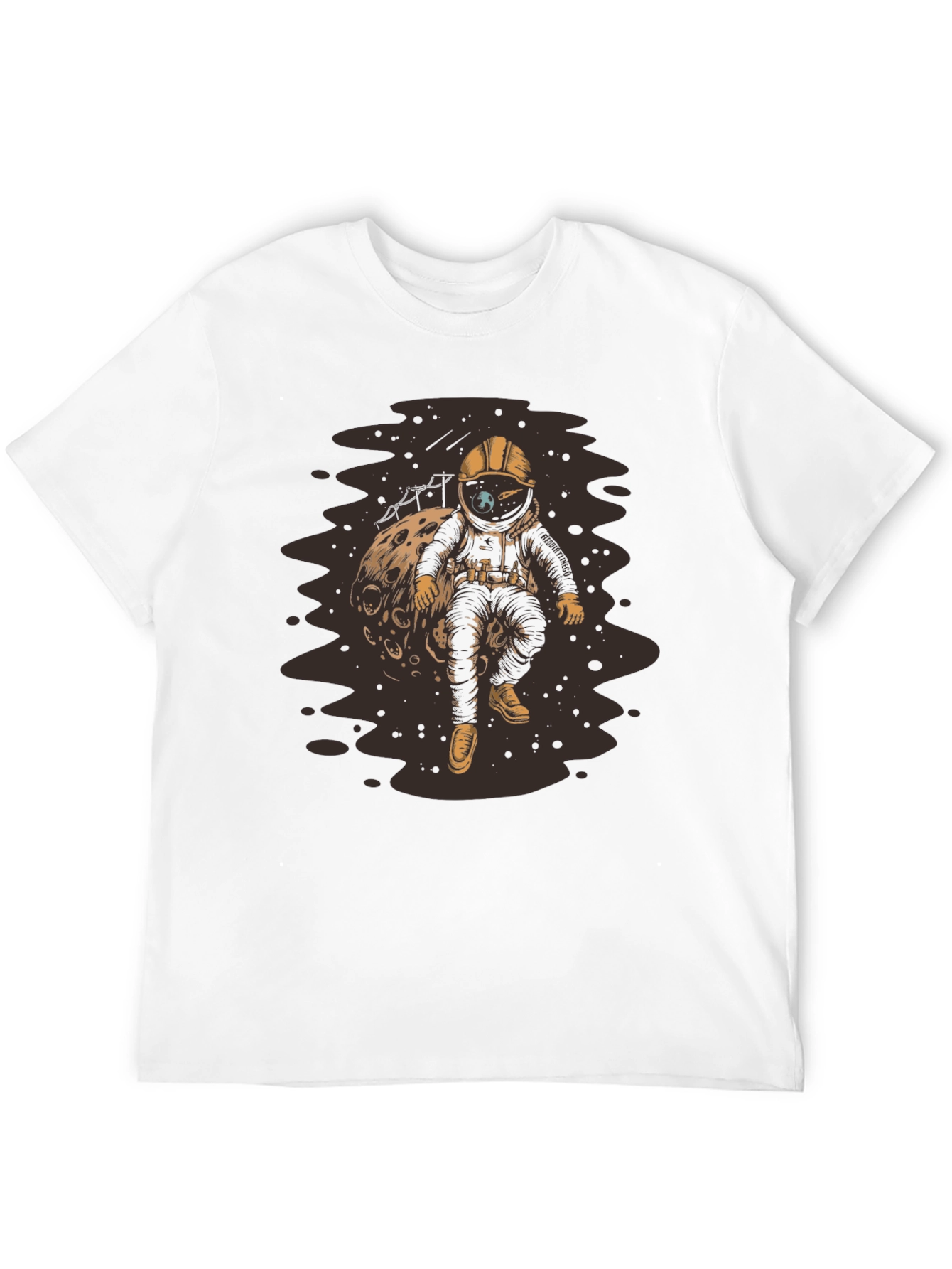 Astronaut on Moon T-Shirt - Unique Graphic Tee