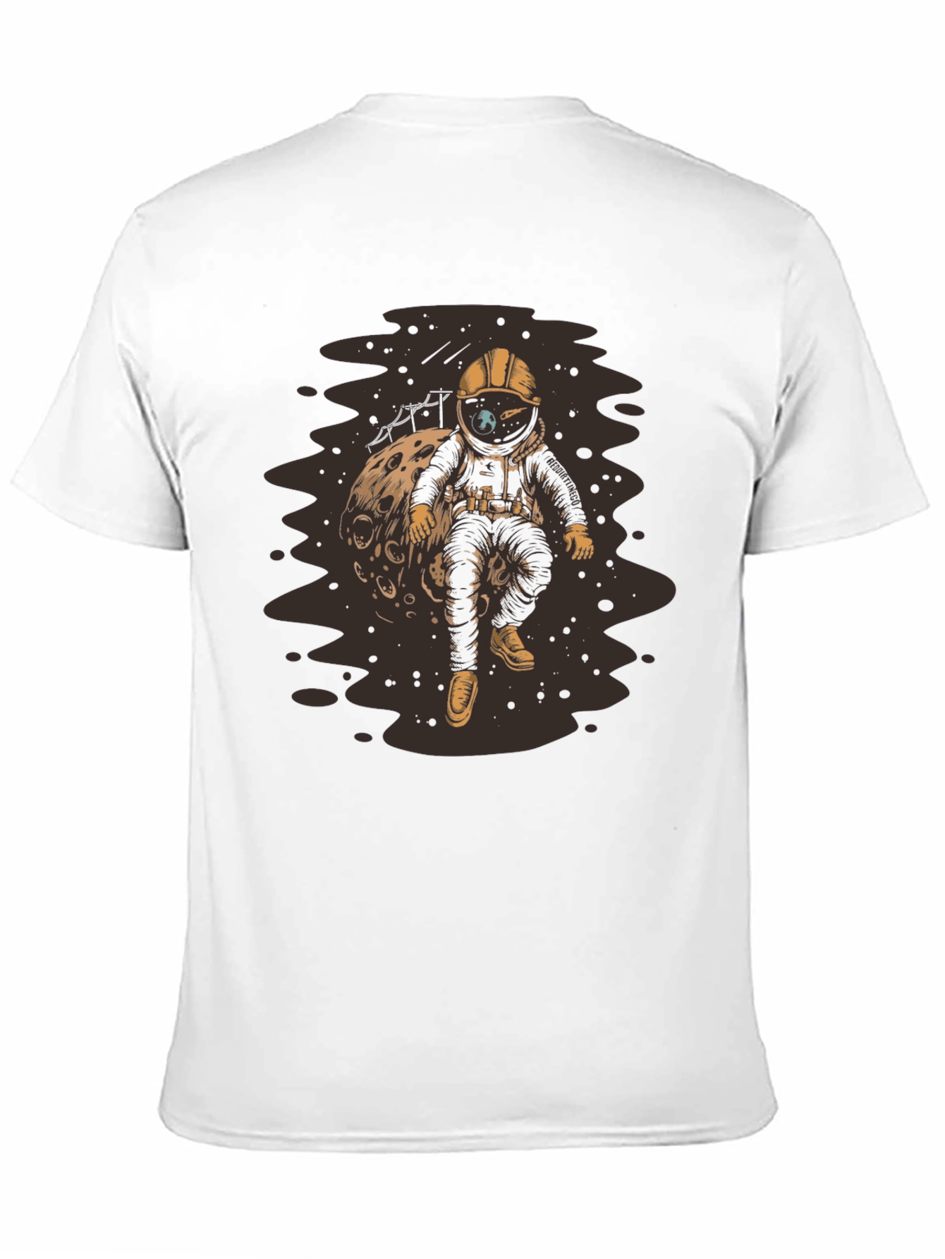 Astronaut on Moon T-Shirt - Unique Graphic Tee