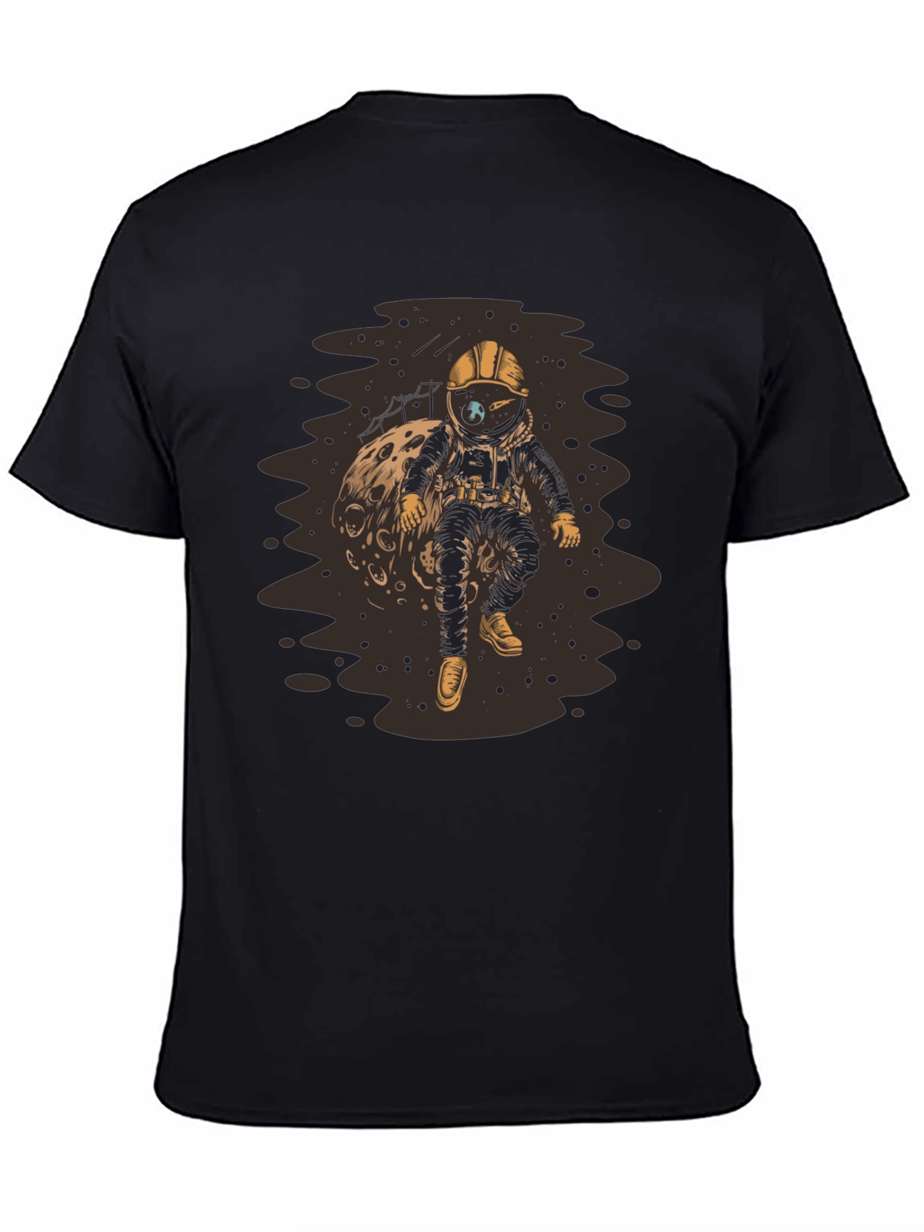 Astronaut on Moon T-Shirt - Unique Graphic Tee