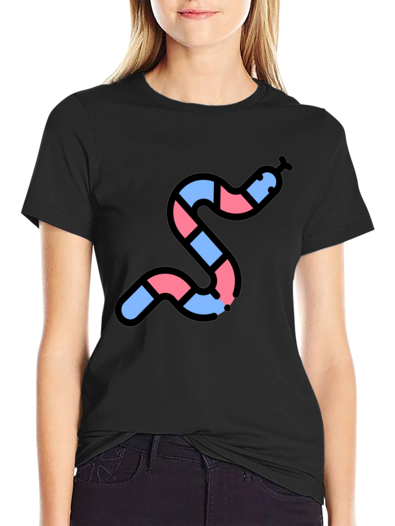 Snake Pattern Tee - Unique Design Comfortable Fit