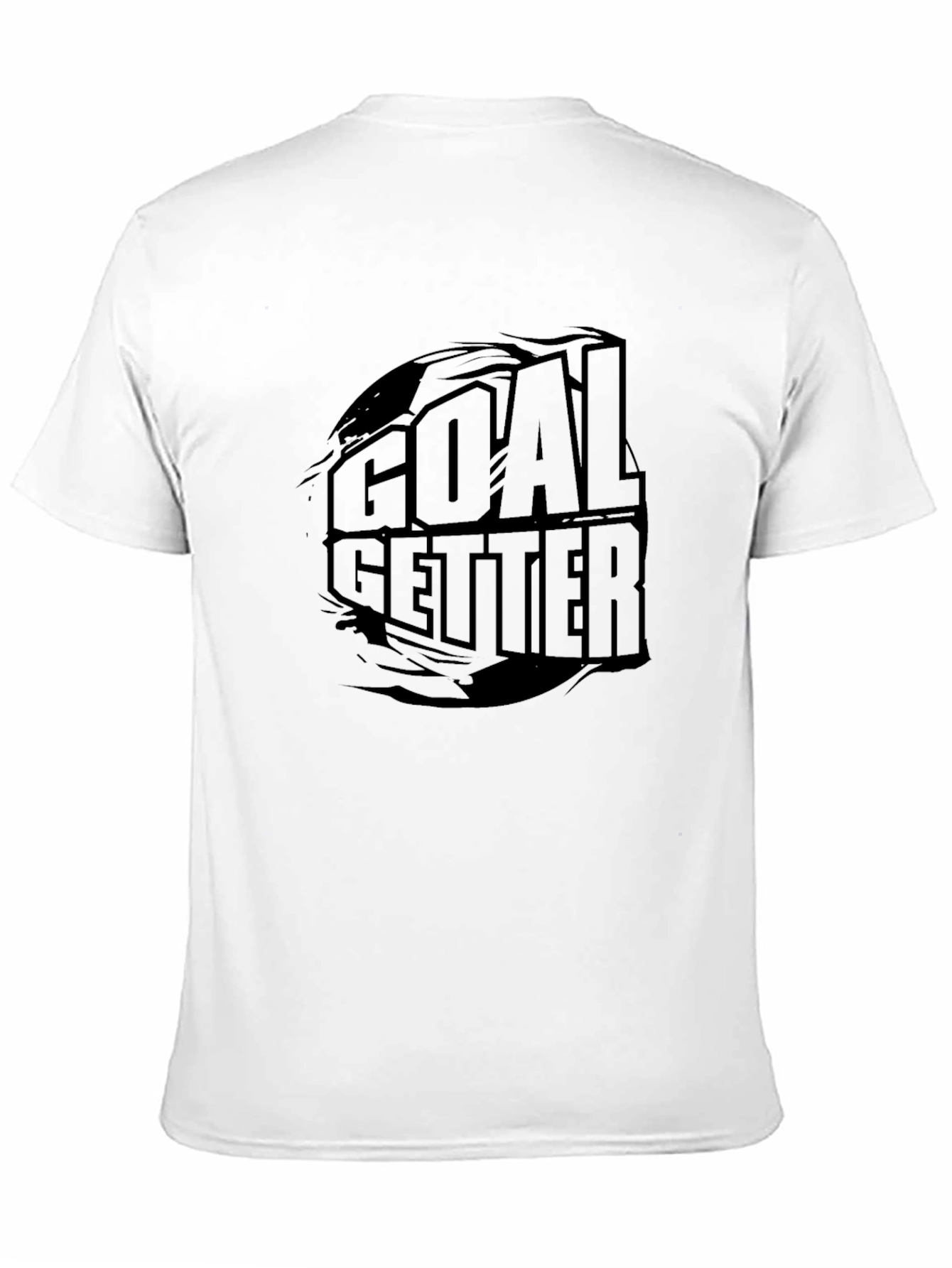 Goal Getter Graphic Tee - Black Crew Neck T-Shirt