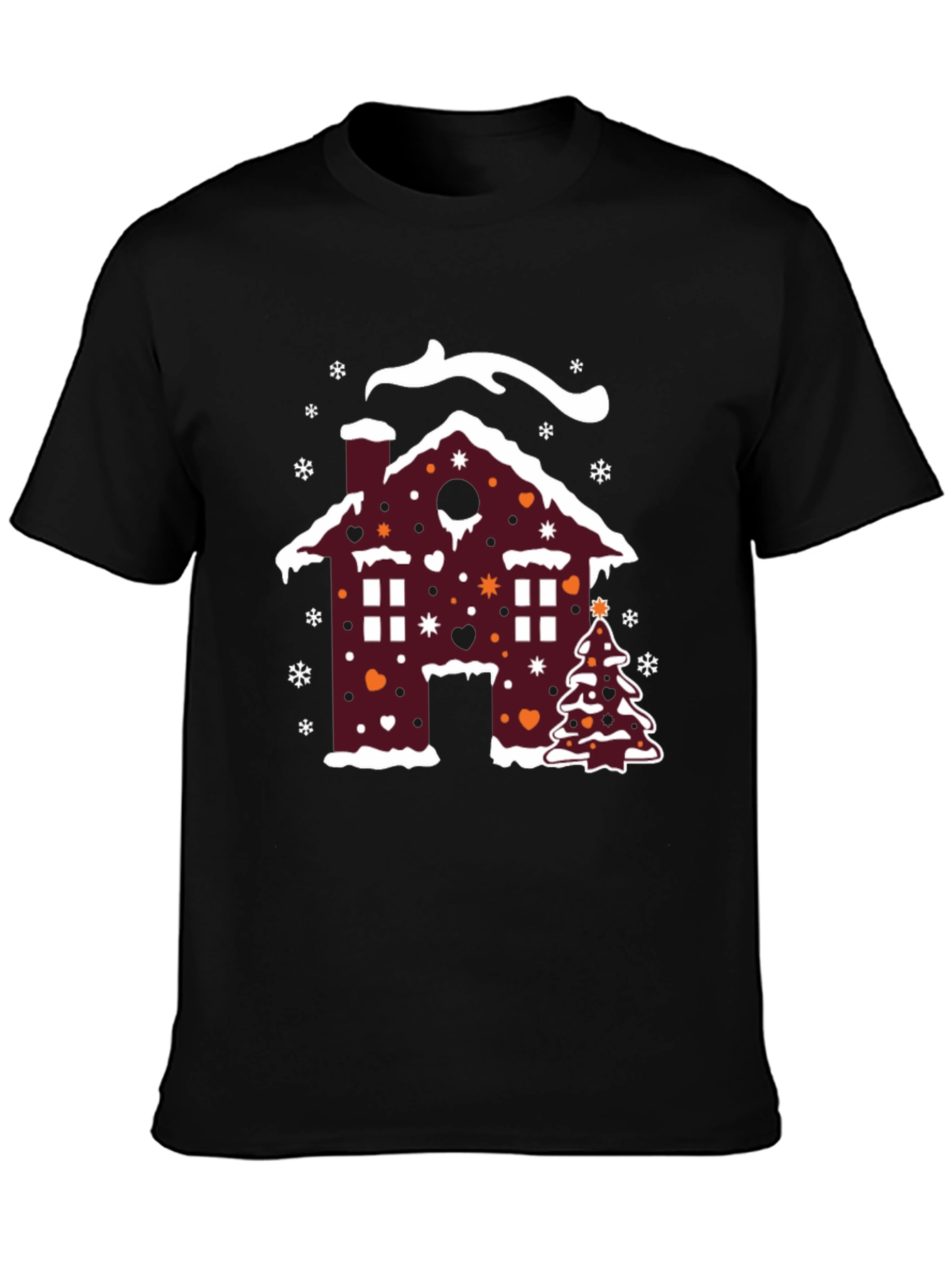Festive Holiday Gingerbread House Christmas T-Shirt