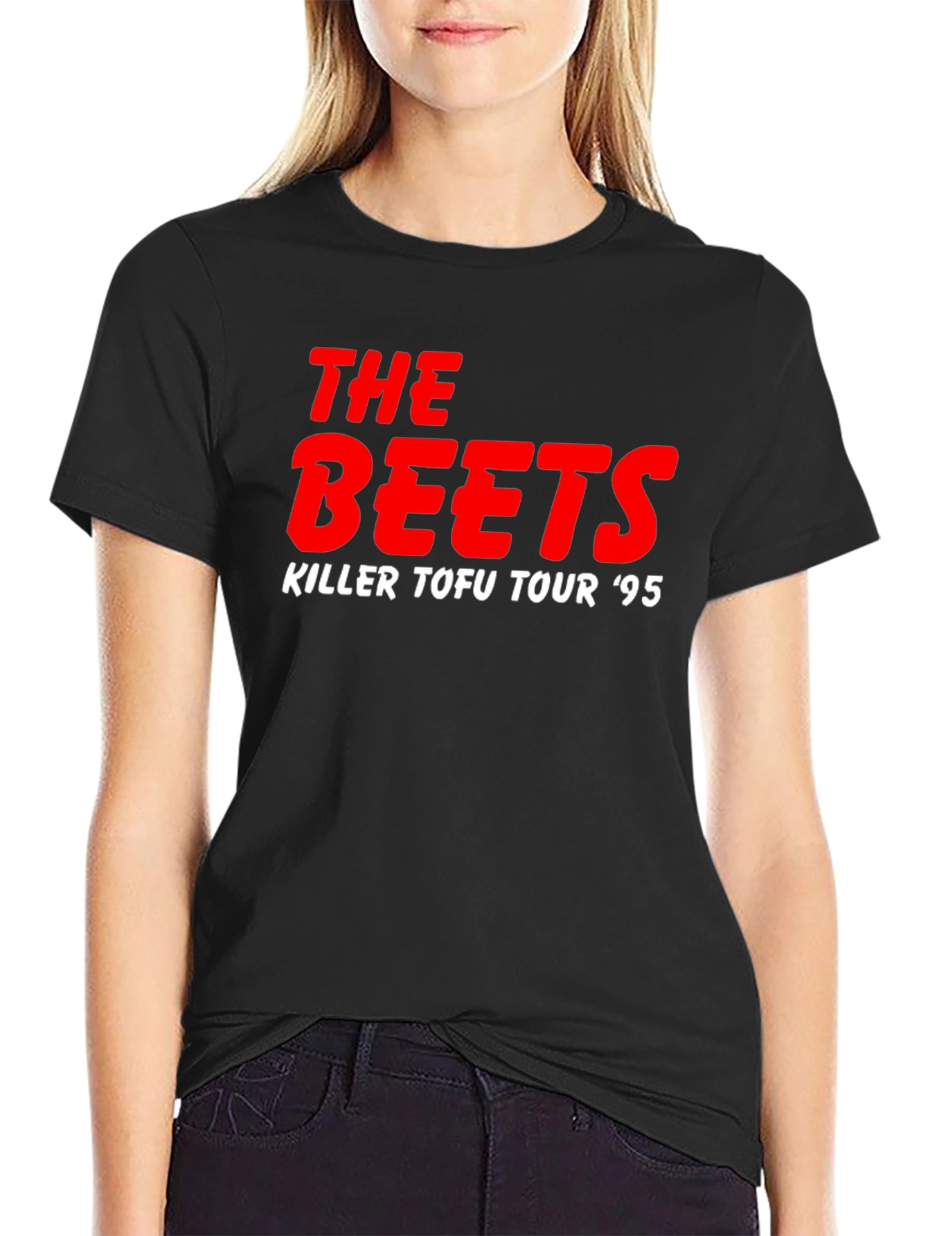 The Beets Killer Tofu Tour 95 Black T-Shirt