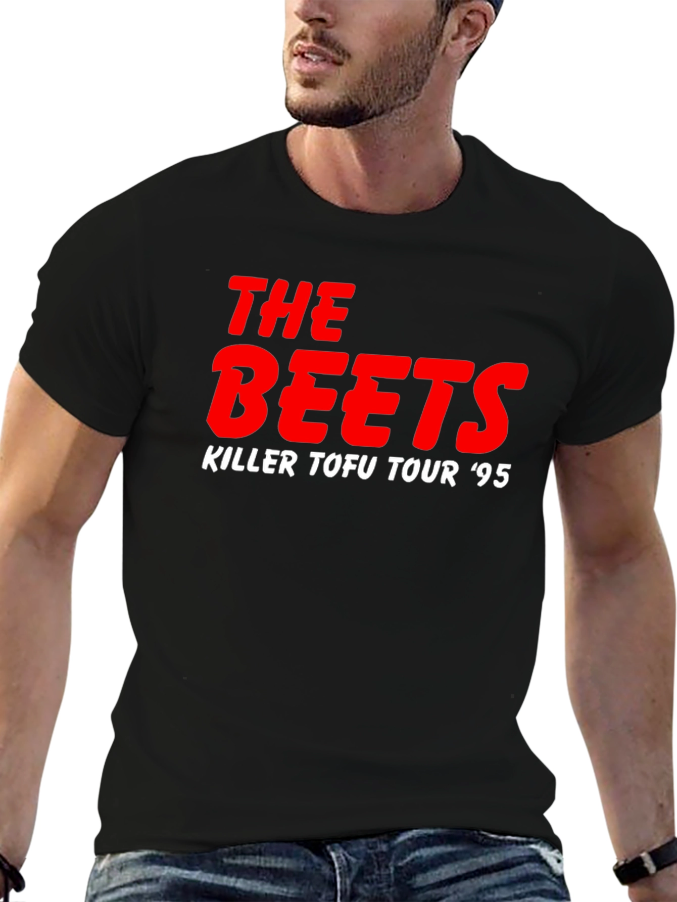 The Beets Killer Tofu Tour 95 Black T-Shirt