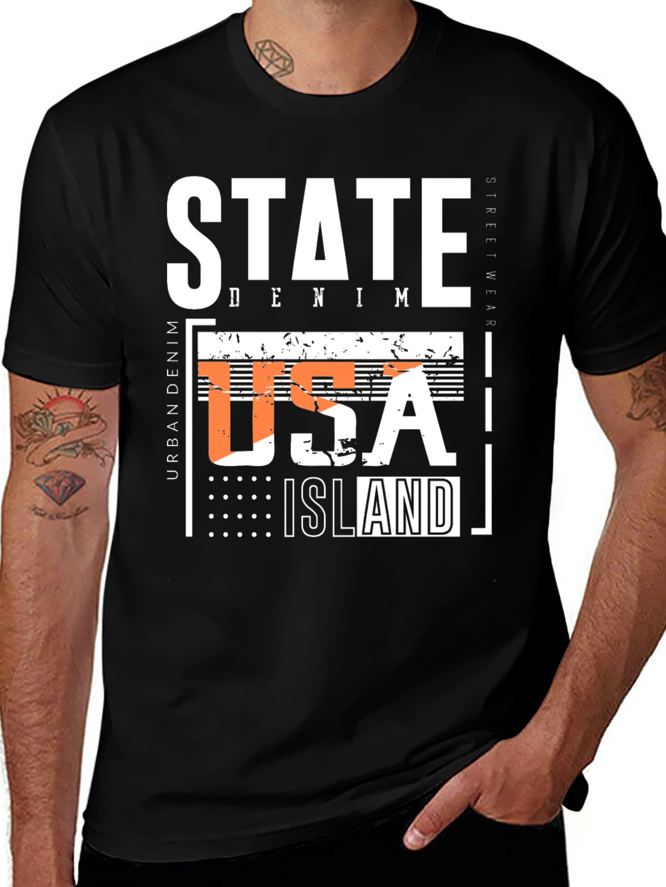 Urban Denim State Island T-Shirt