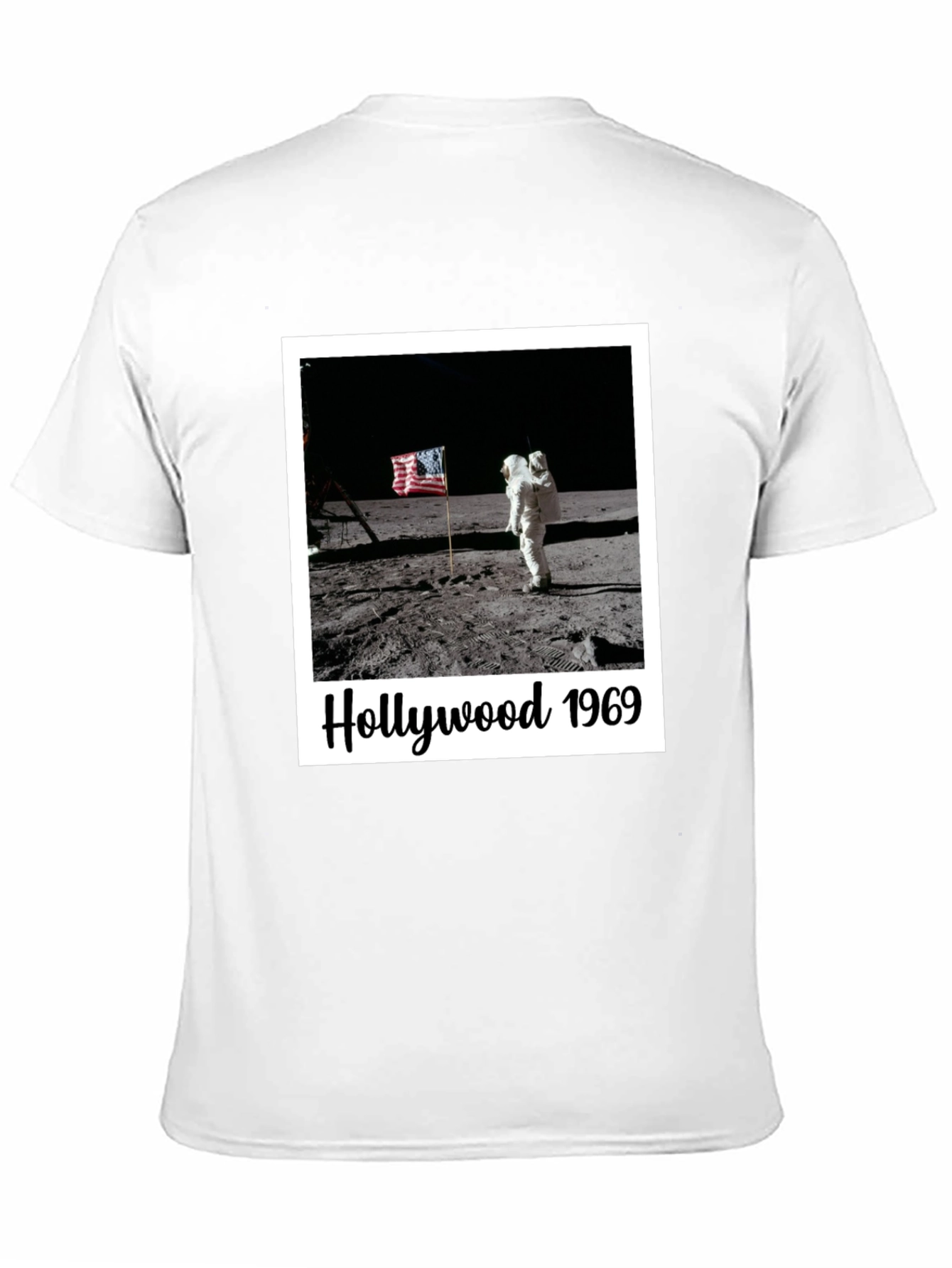 Hollywood 1969 Moon Landing Black T-Shirt