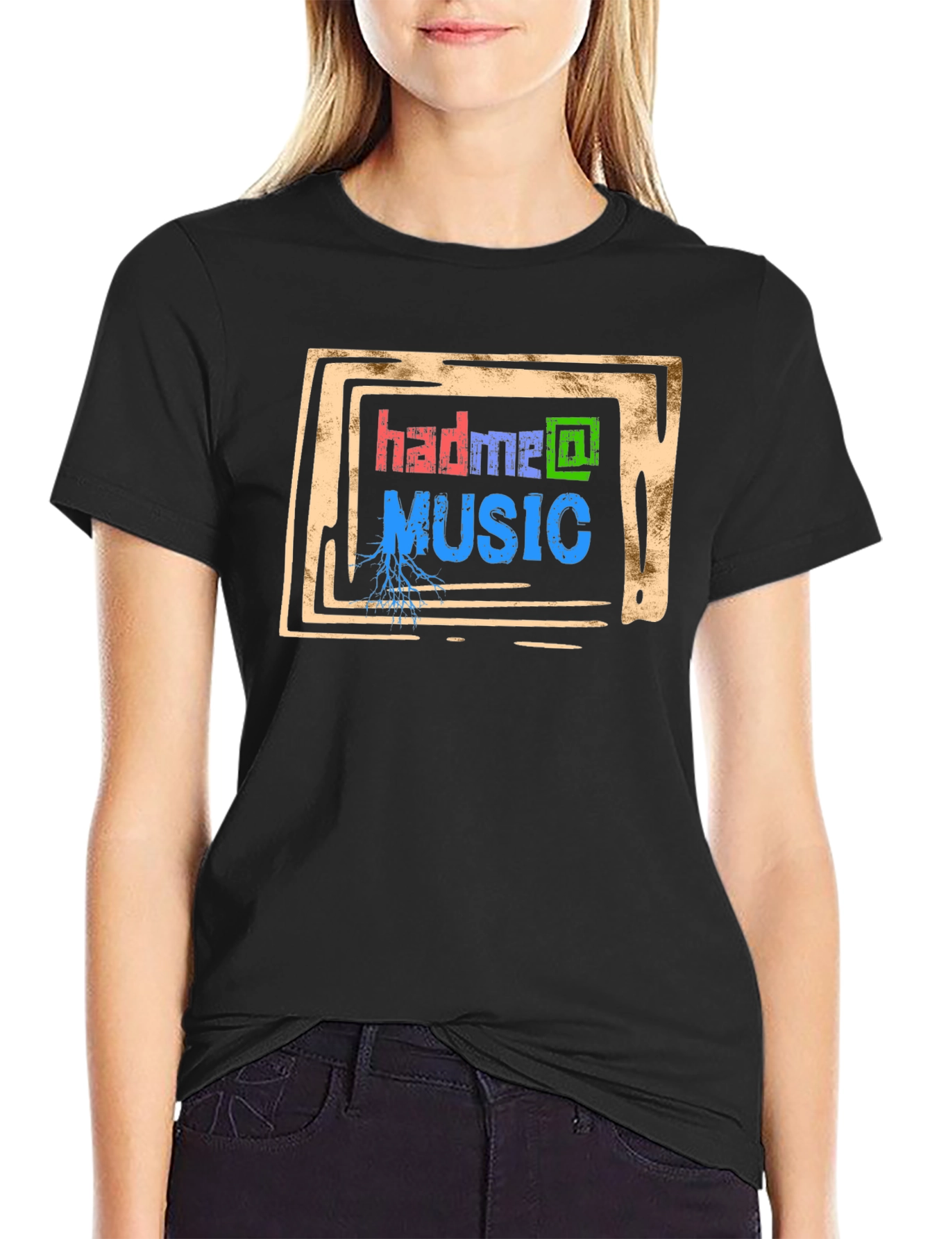 Had Me At Music Graphic Tee - Black