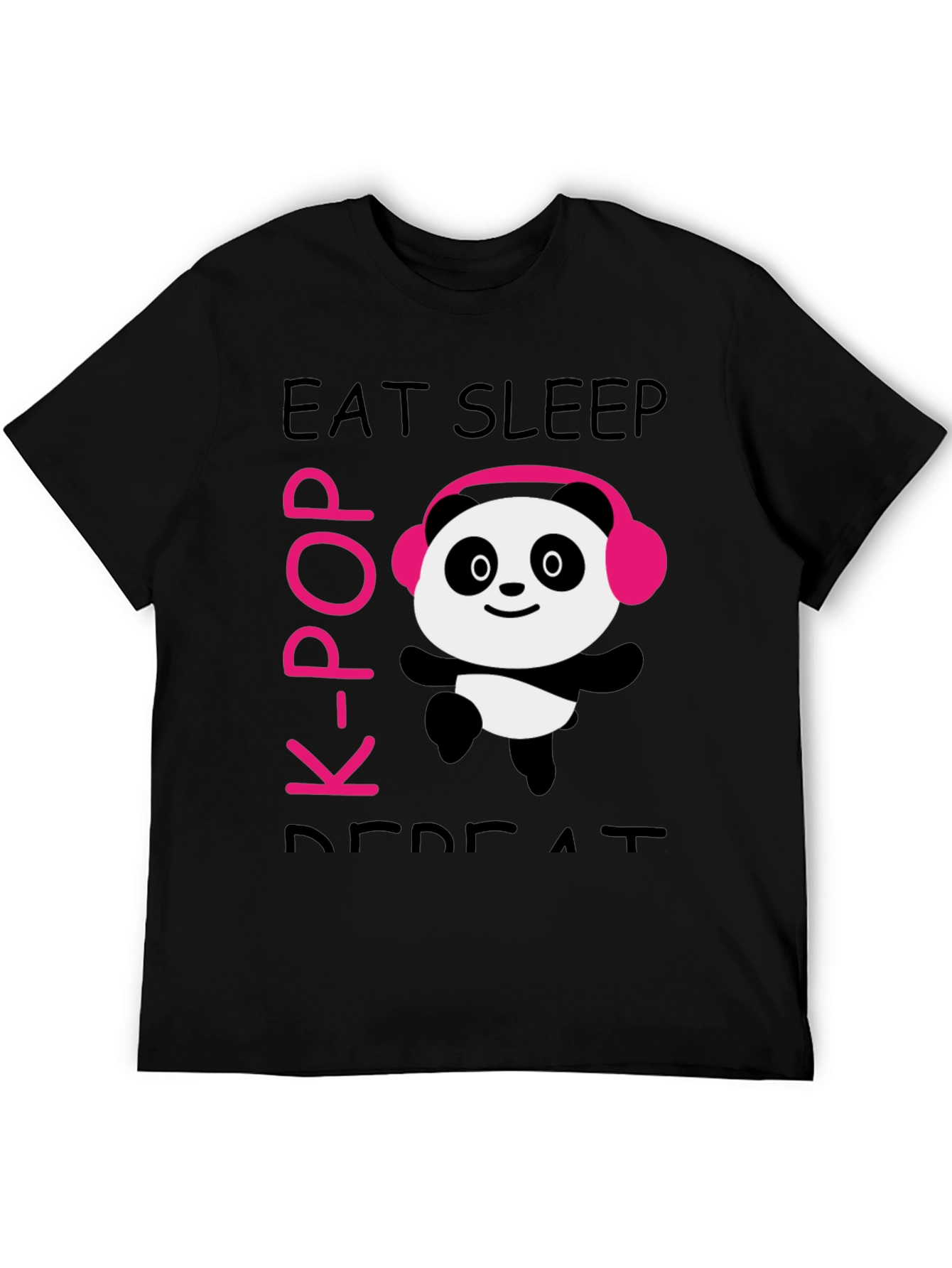 Eat Sleep K-Pop Panda T-Shirt