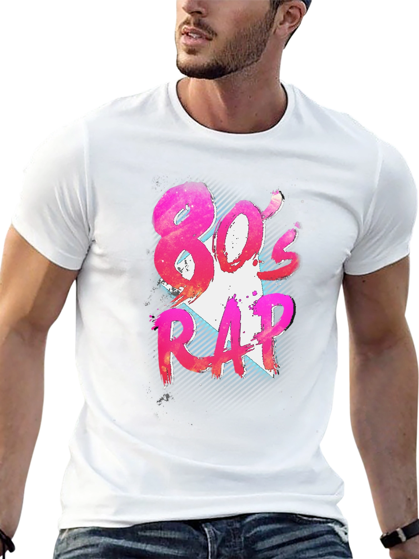 80s Rap Graphic T-Shirt - Retro Style
