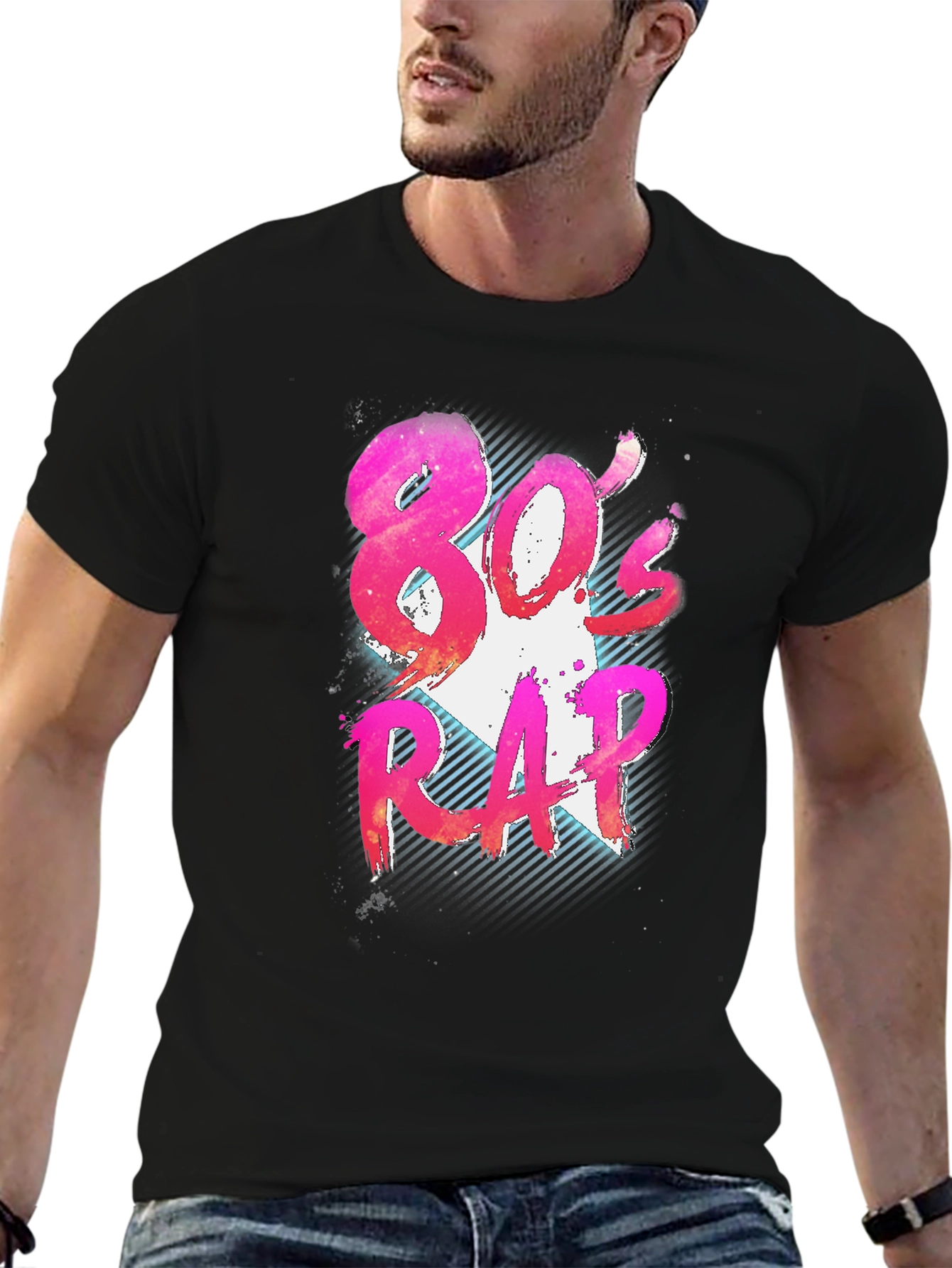 80s Rap Graphic T-Shirt - Retro Style