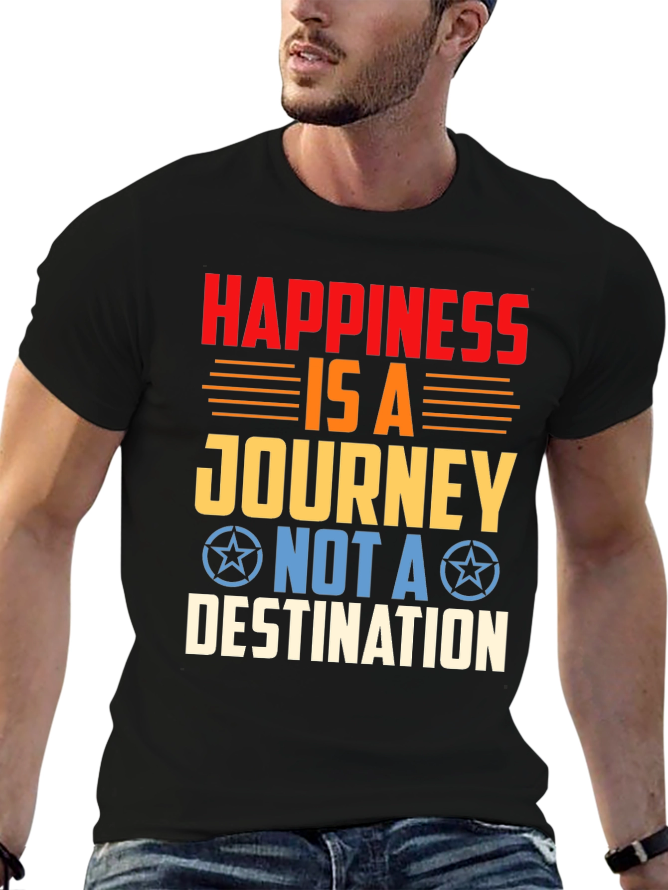 Happiness is a Journey Graphic T-Shirt