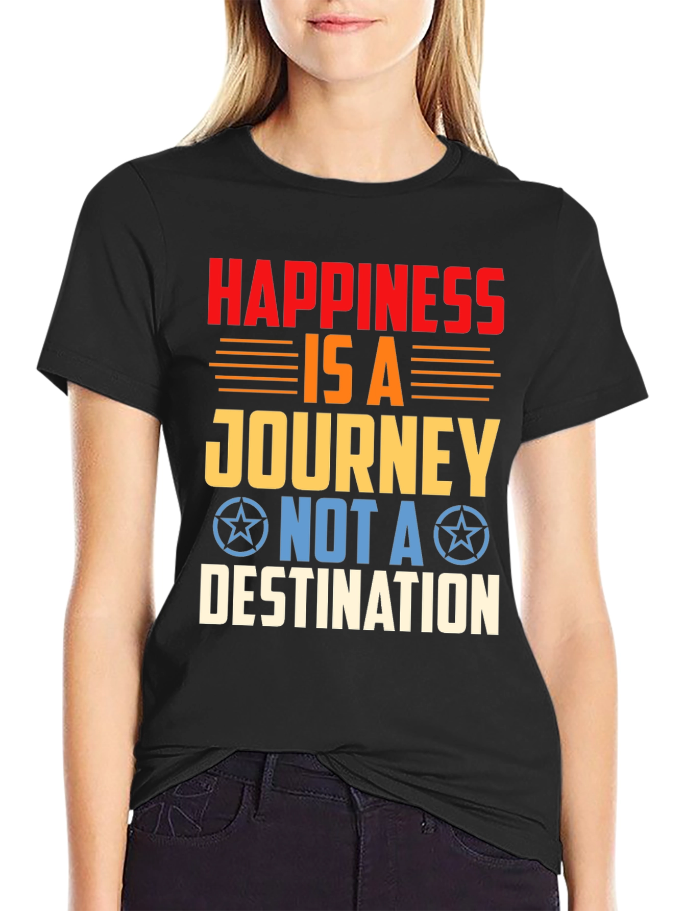 Happiness is a Journey Graphic T-Shirt