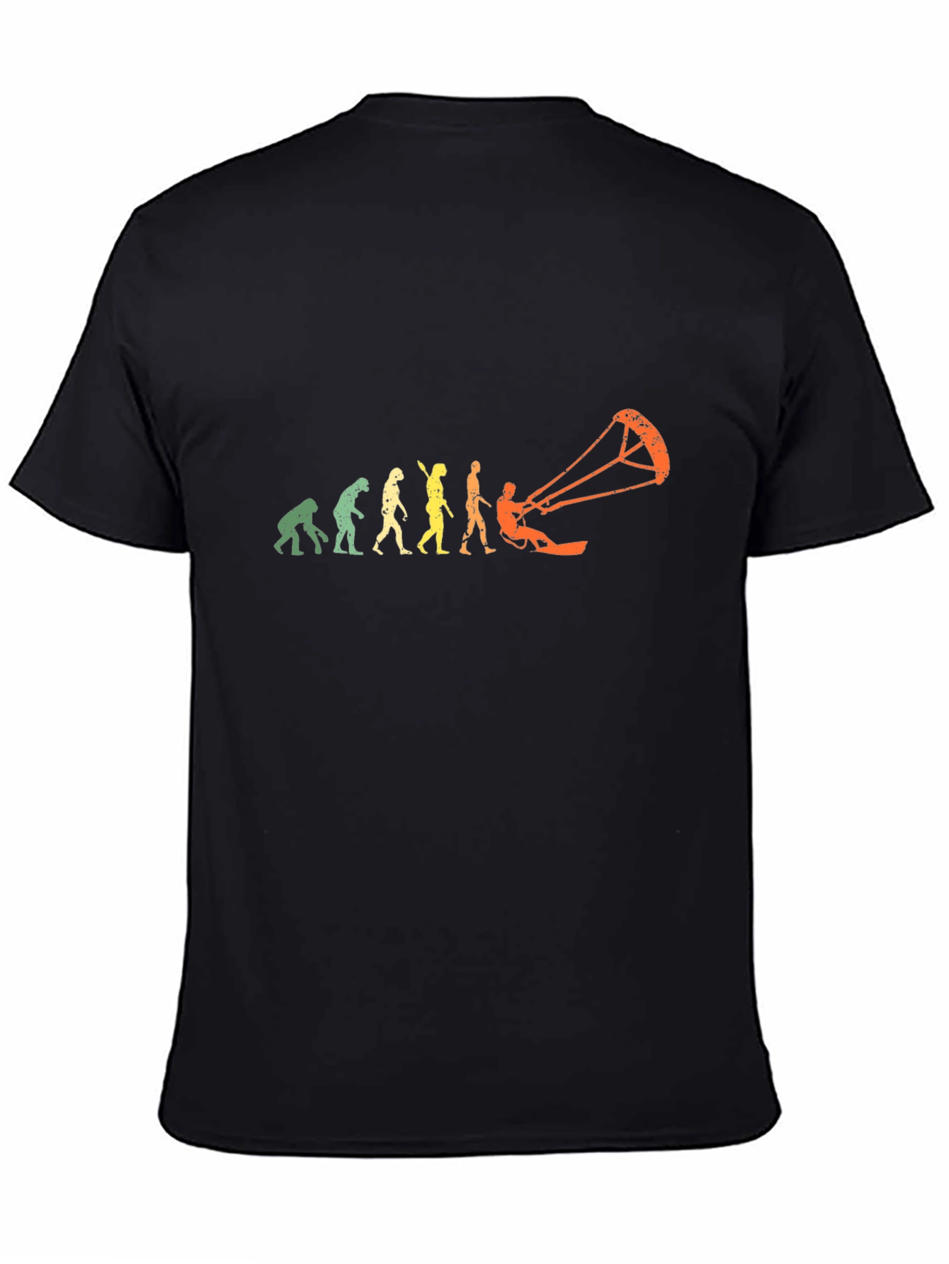 Evolution of Kiteboarding Black T-Shirt