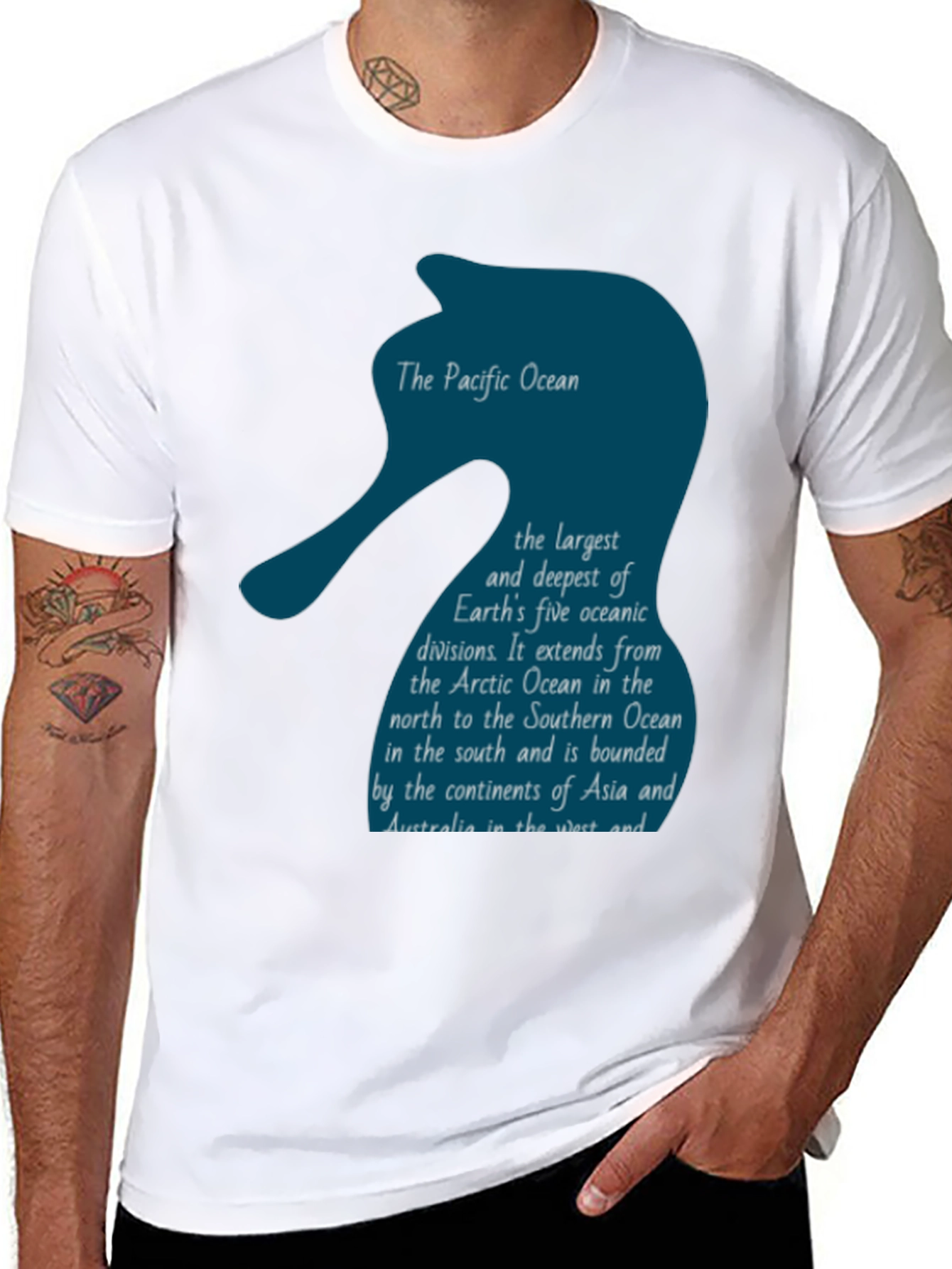 Pacific Ocean T-Shirt - Oceanography Geography Tee