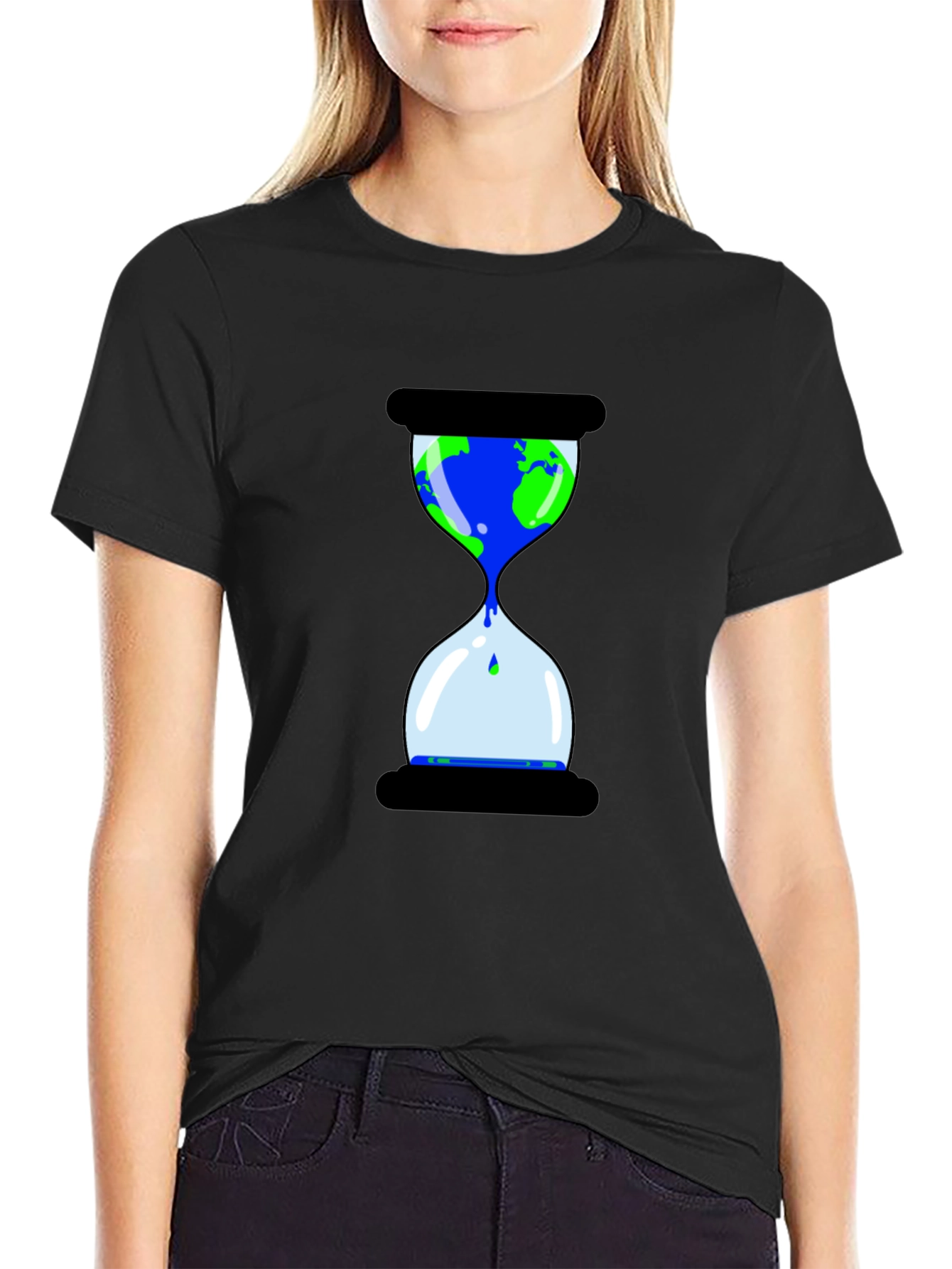 Earth Hourglass Graphic Tee - Save the Planet