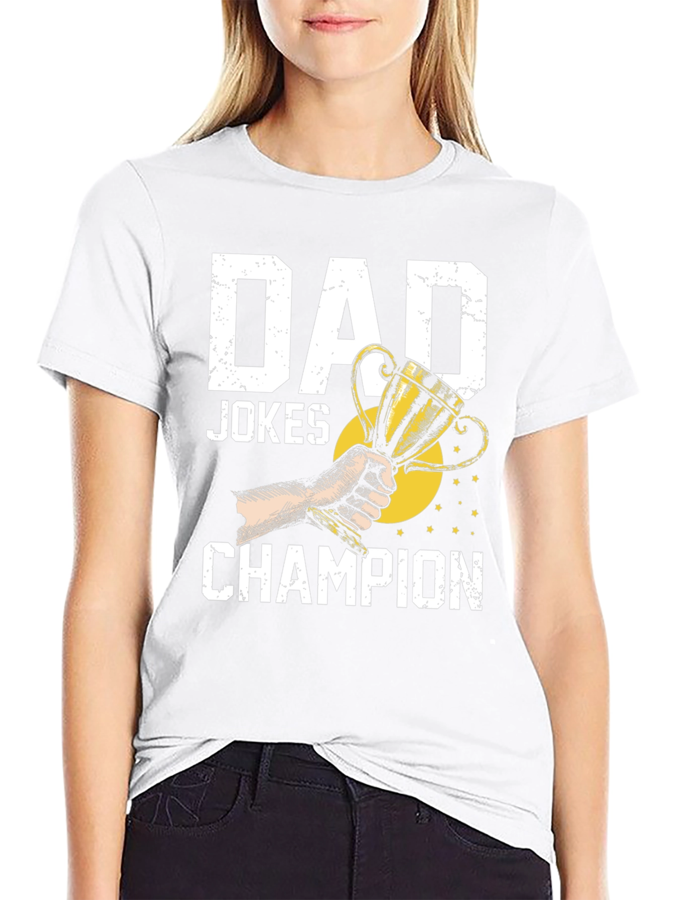 Dad Jokes Champion Graphic T-Shirt