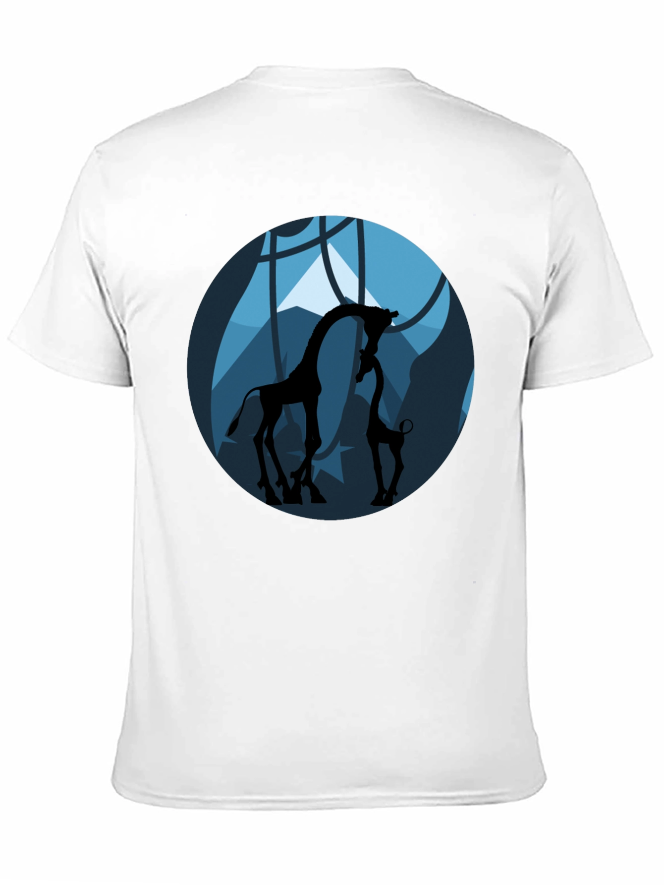 Giraffe Silhouette Graphic Tee