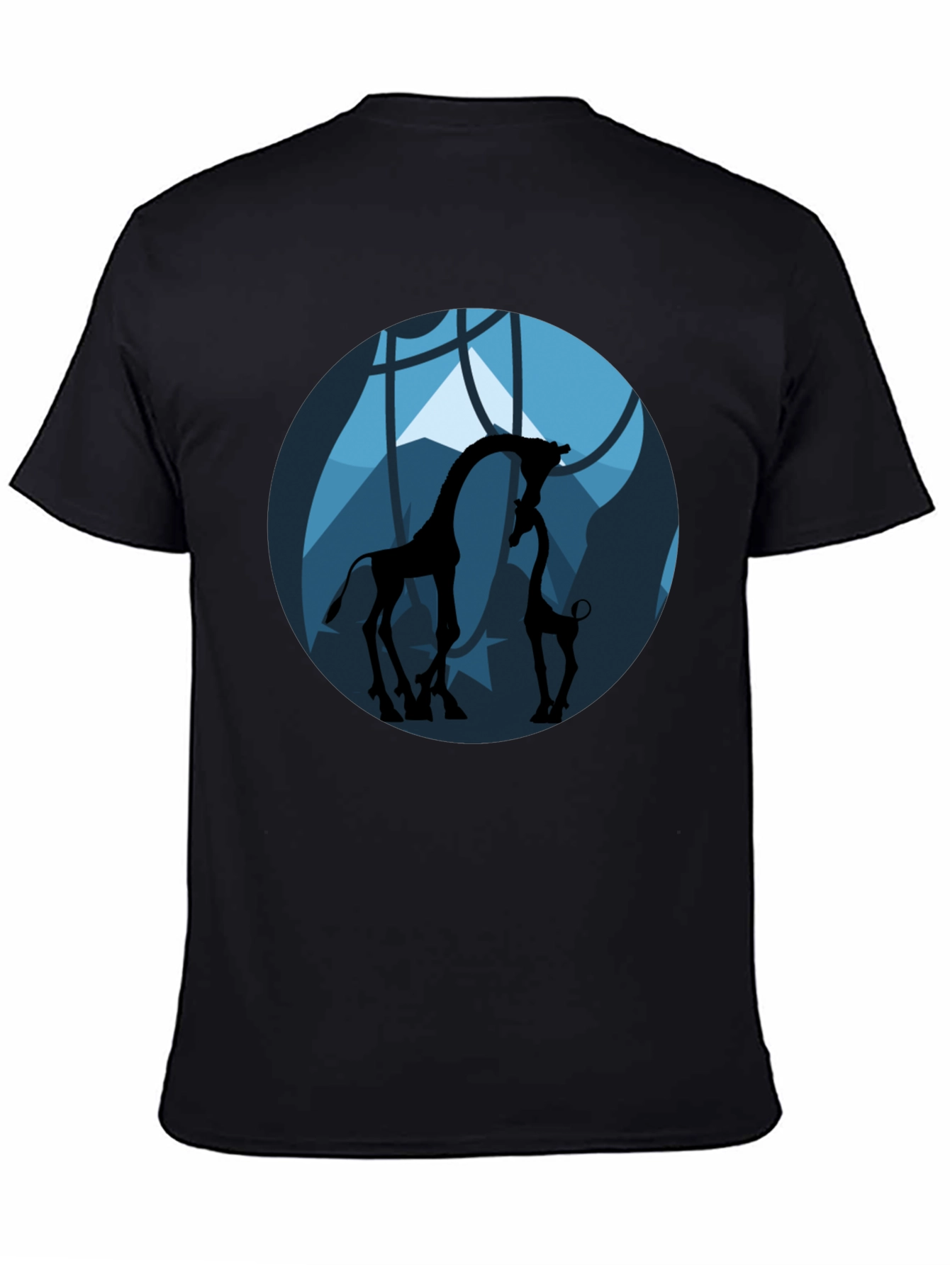 Giraffe Silhouette Graphic Tee