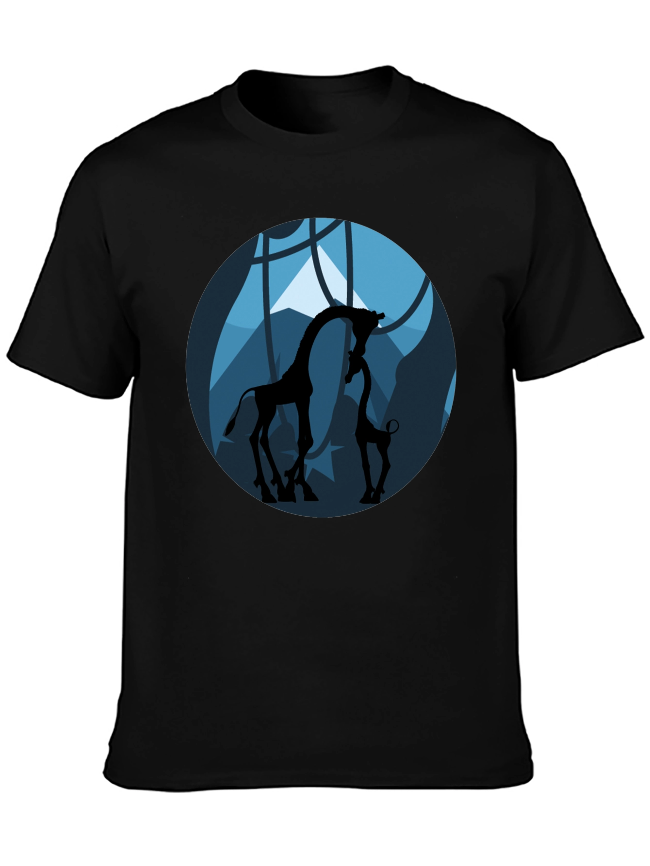 Giraffe Silhouette Graphic Tee