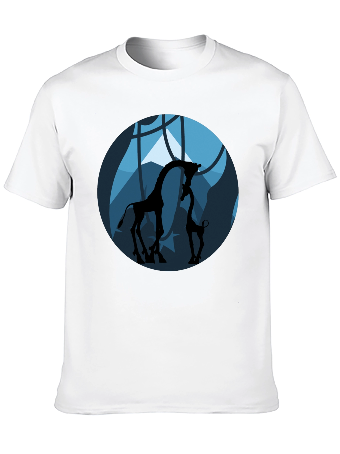 Giraffe Silhouette Graphic Tee