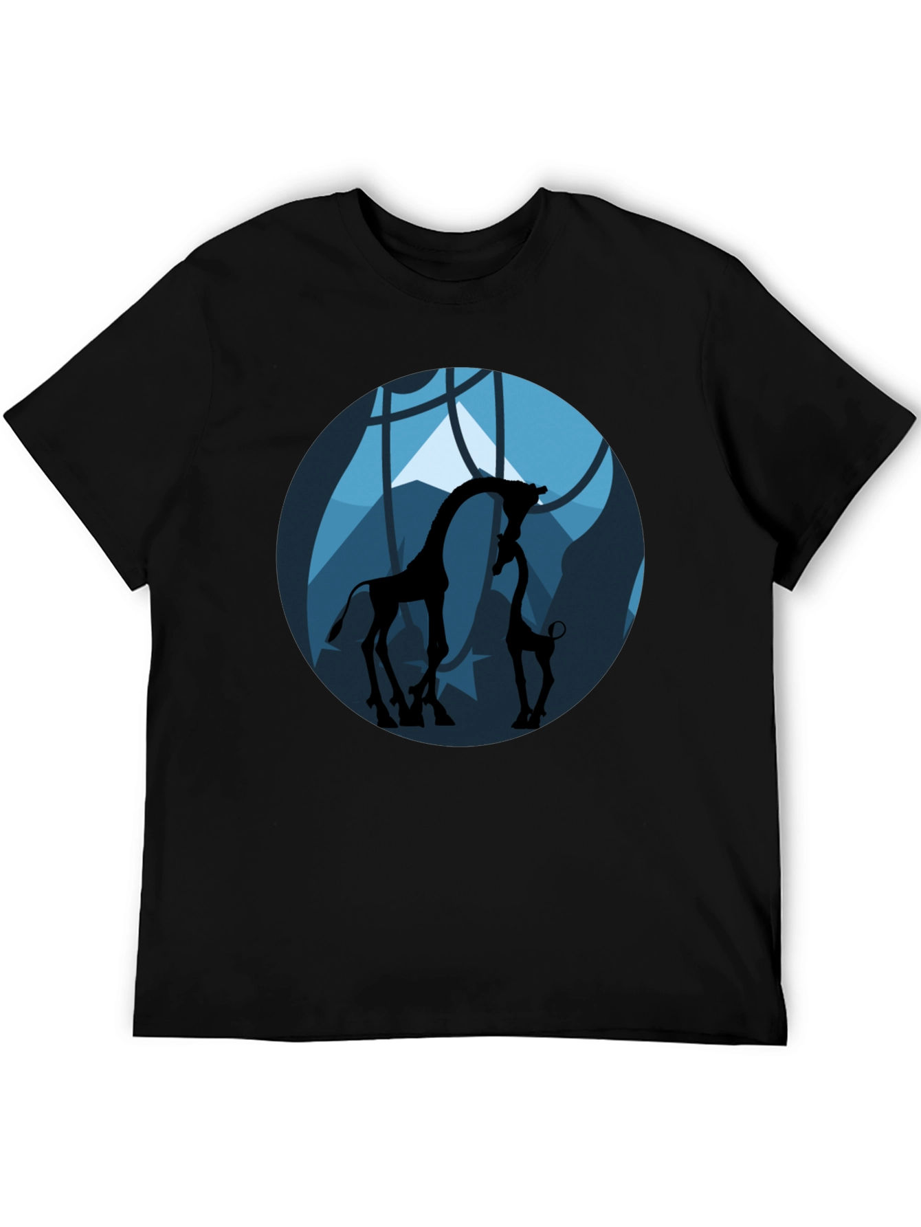 Giraffe Silhouette Graphic Tee