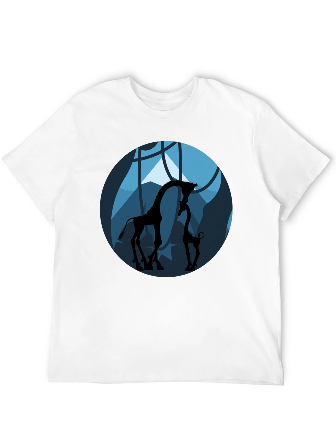 Giraffe Silhouette Graphic Tee