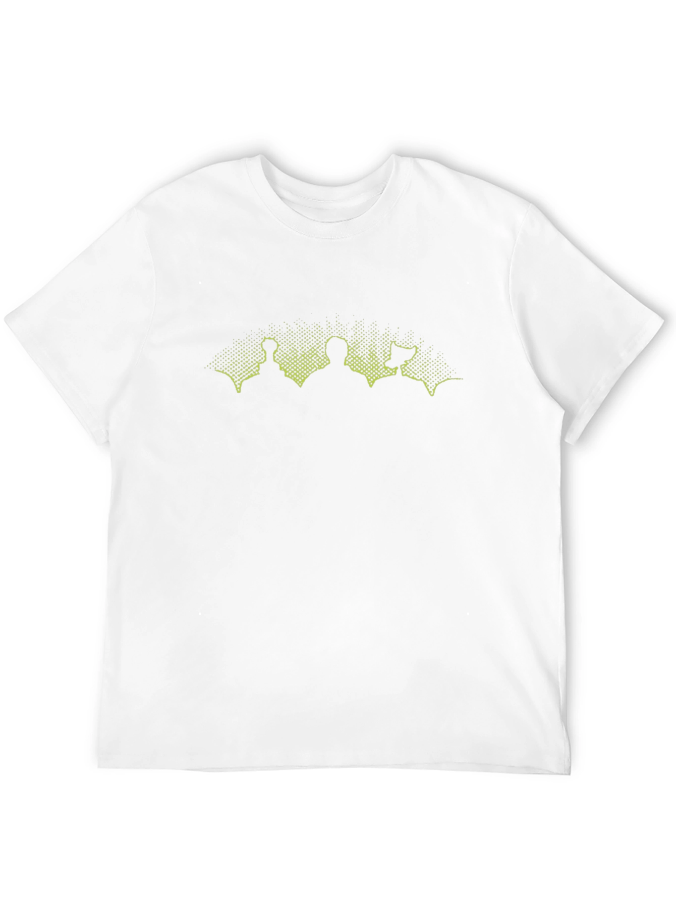 Abstract Silhouette Graphic Tee - Modern Mens Black T-Shirt