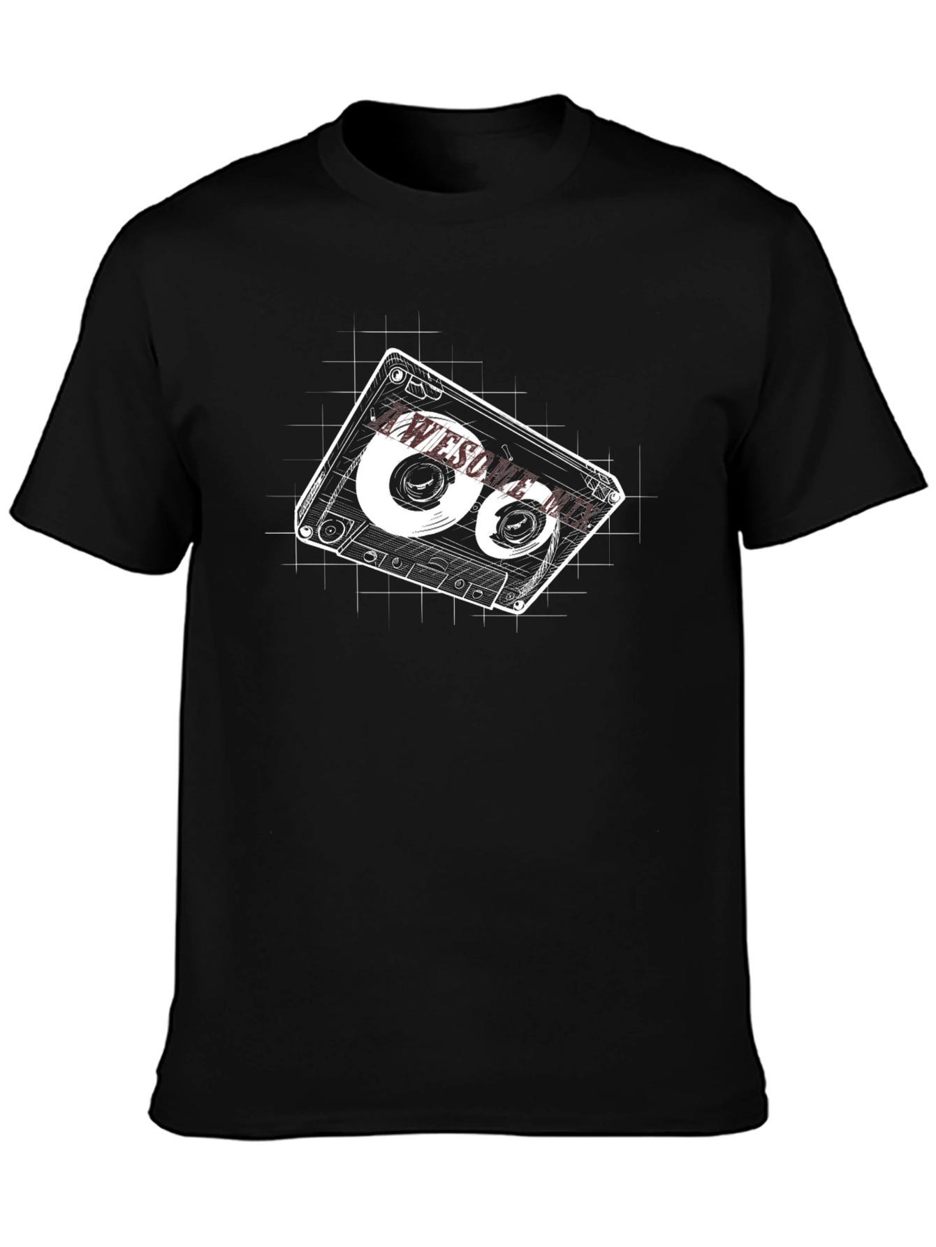 Awesome Cassette Tape Graphic T-Shirt