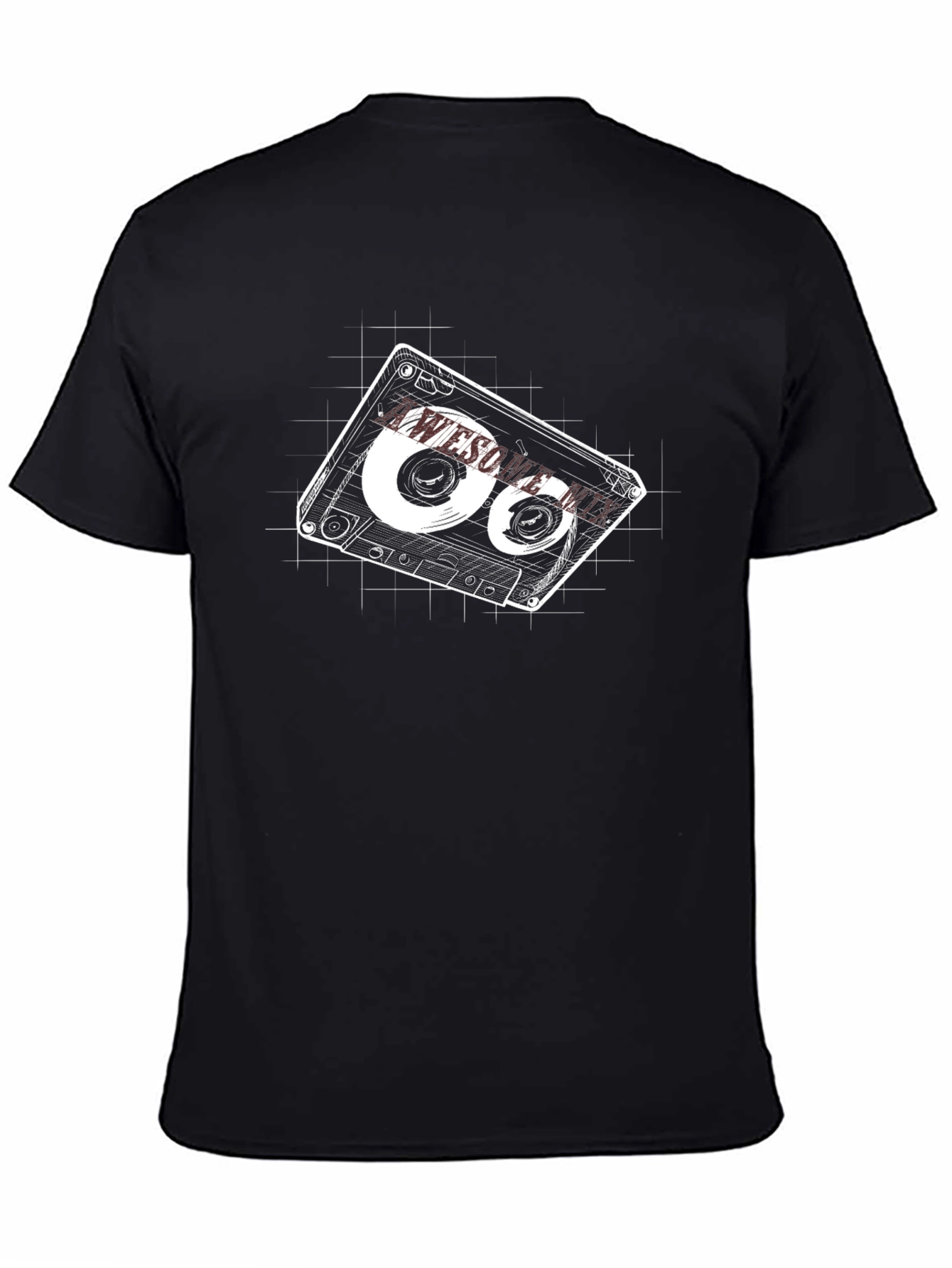 Awesome Cassette Tape Graphic T-Shirt