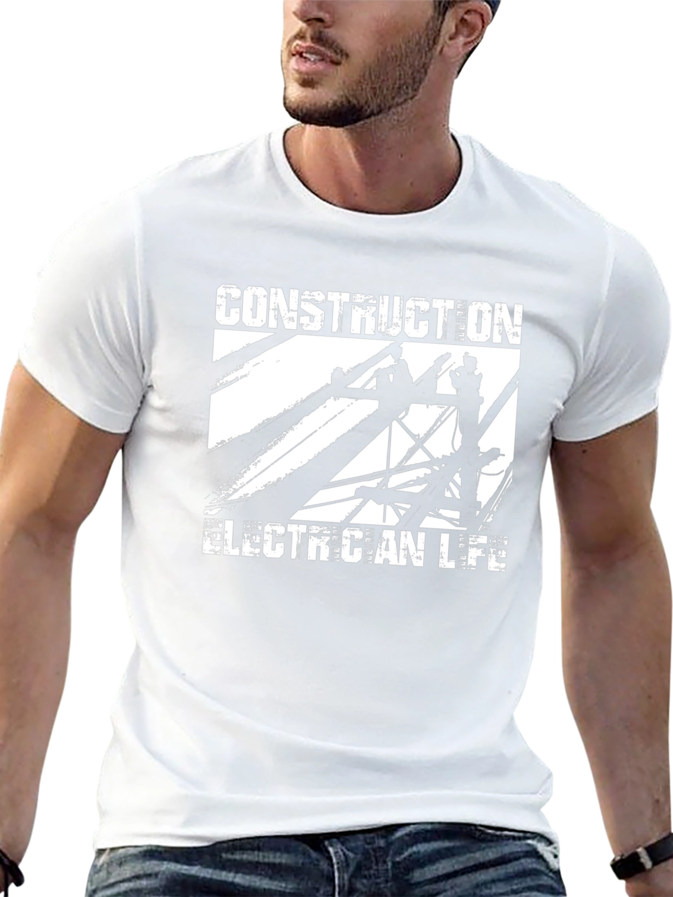 Construction Electrician Life Graphic T-Shirt