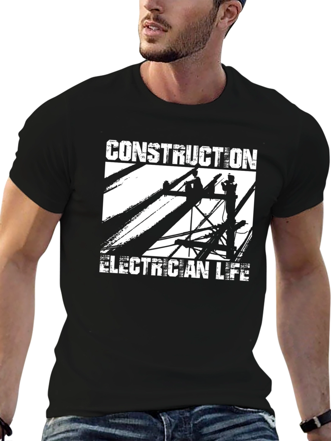 Construction Electrician Life Graphic T-Shirt
