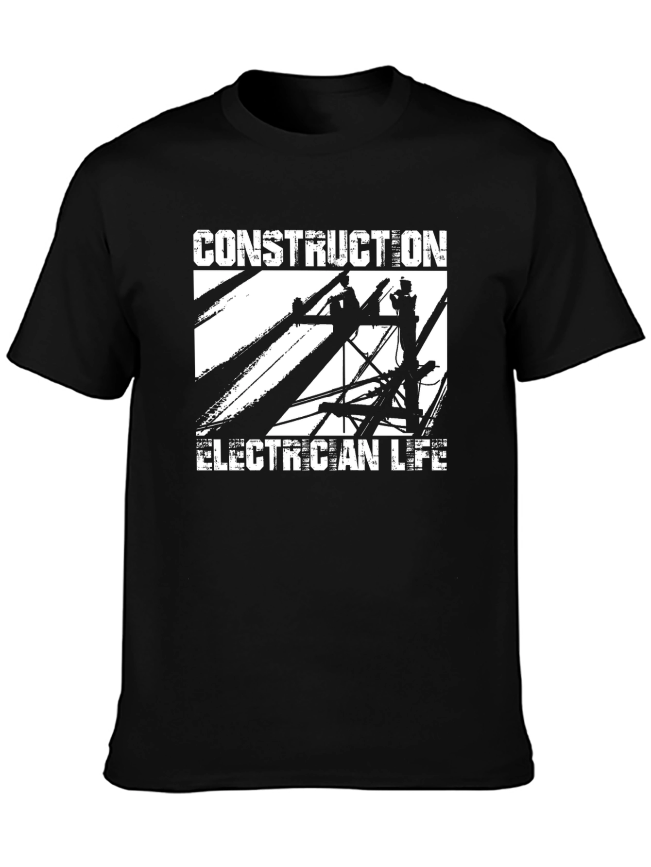 Construction Electrician Life Graphic T-Shirt