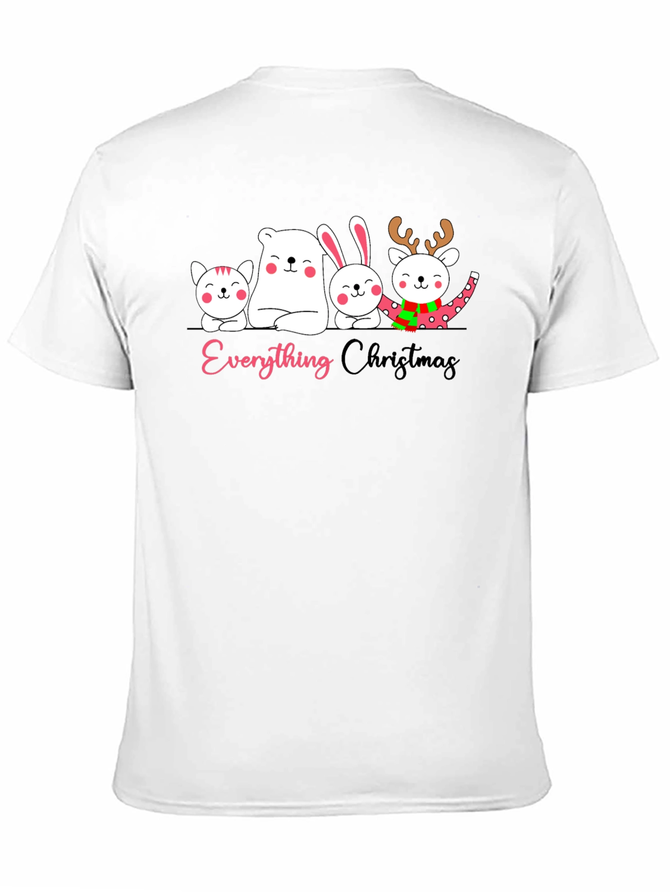 Everything Christmas Black Graphic T-Shirt