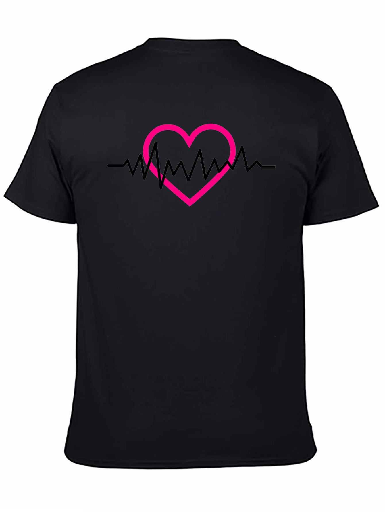 Heartbeat Heart Graphic Tee - Stylish Casual Top