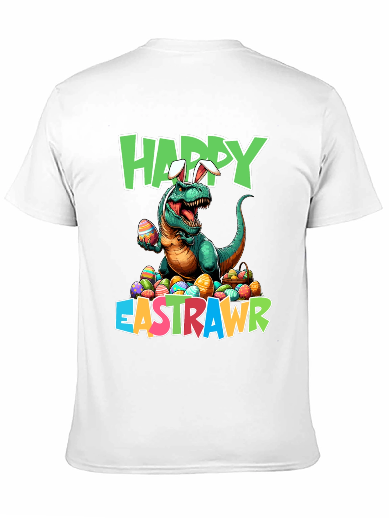 Happy Eastrawr T-Shirt Dinosaur Easter Eggs Tee