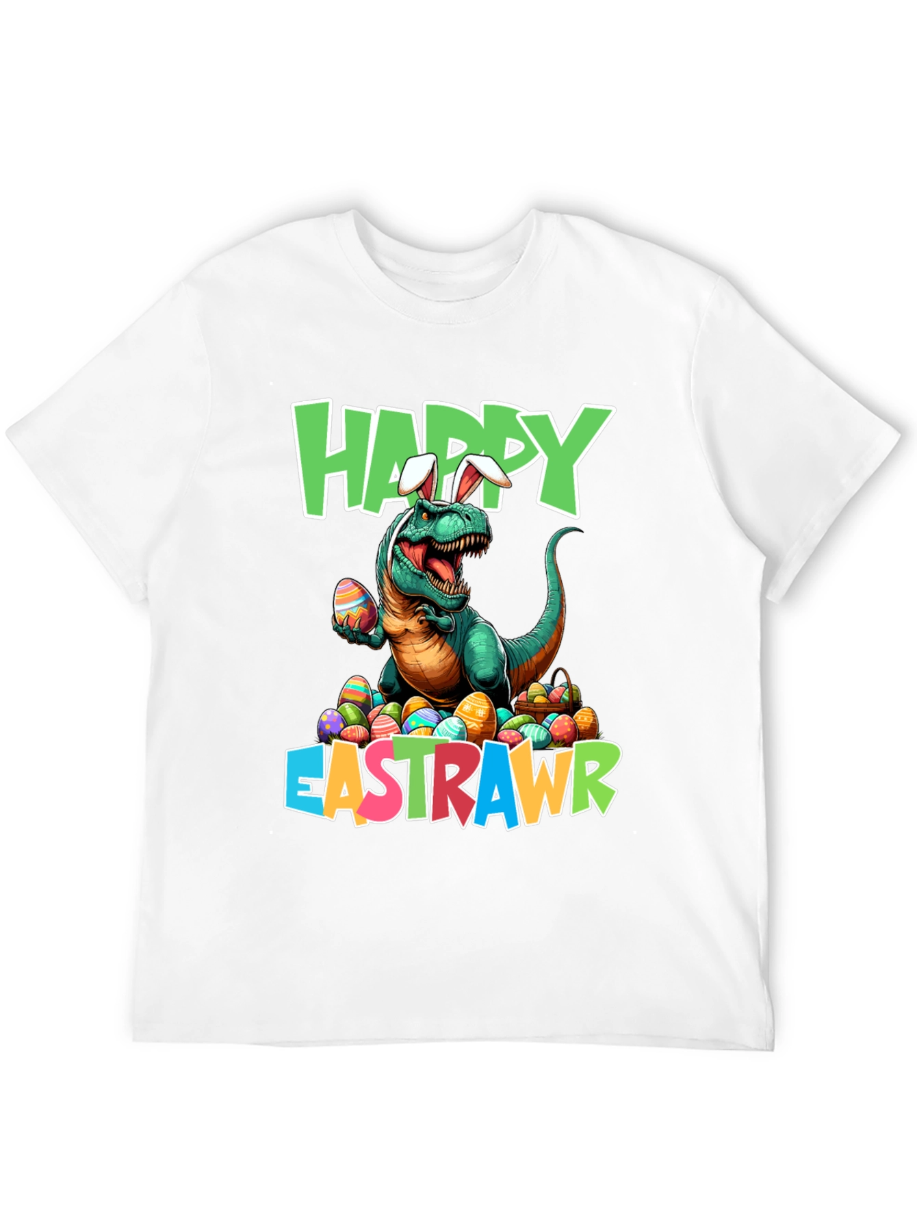 Happy Eastrawr T-Shirt Dinosaur Easter Eggs Tee