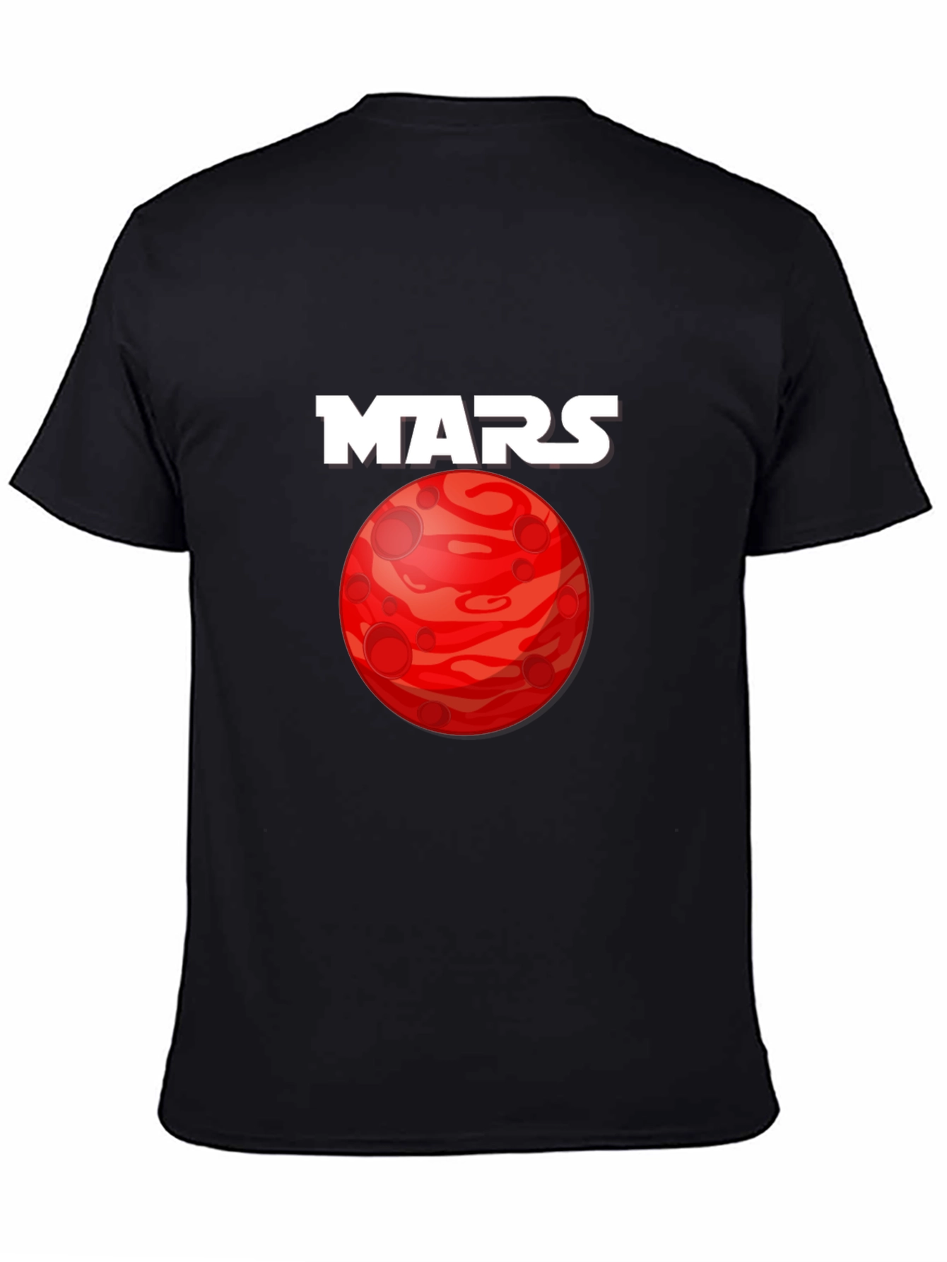 Mars Planet Graphic T-Shirt - Space Exploration Tee