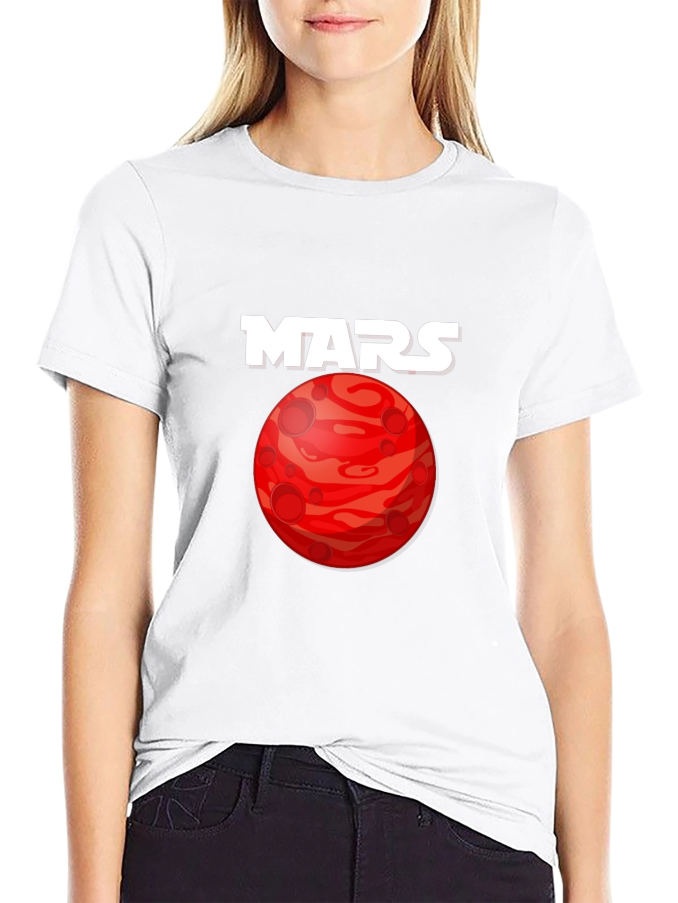 Mars Planet Graphic T-Shirt - Space Exploration Tee