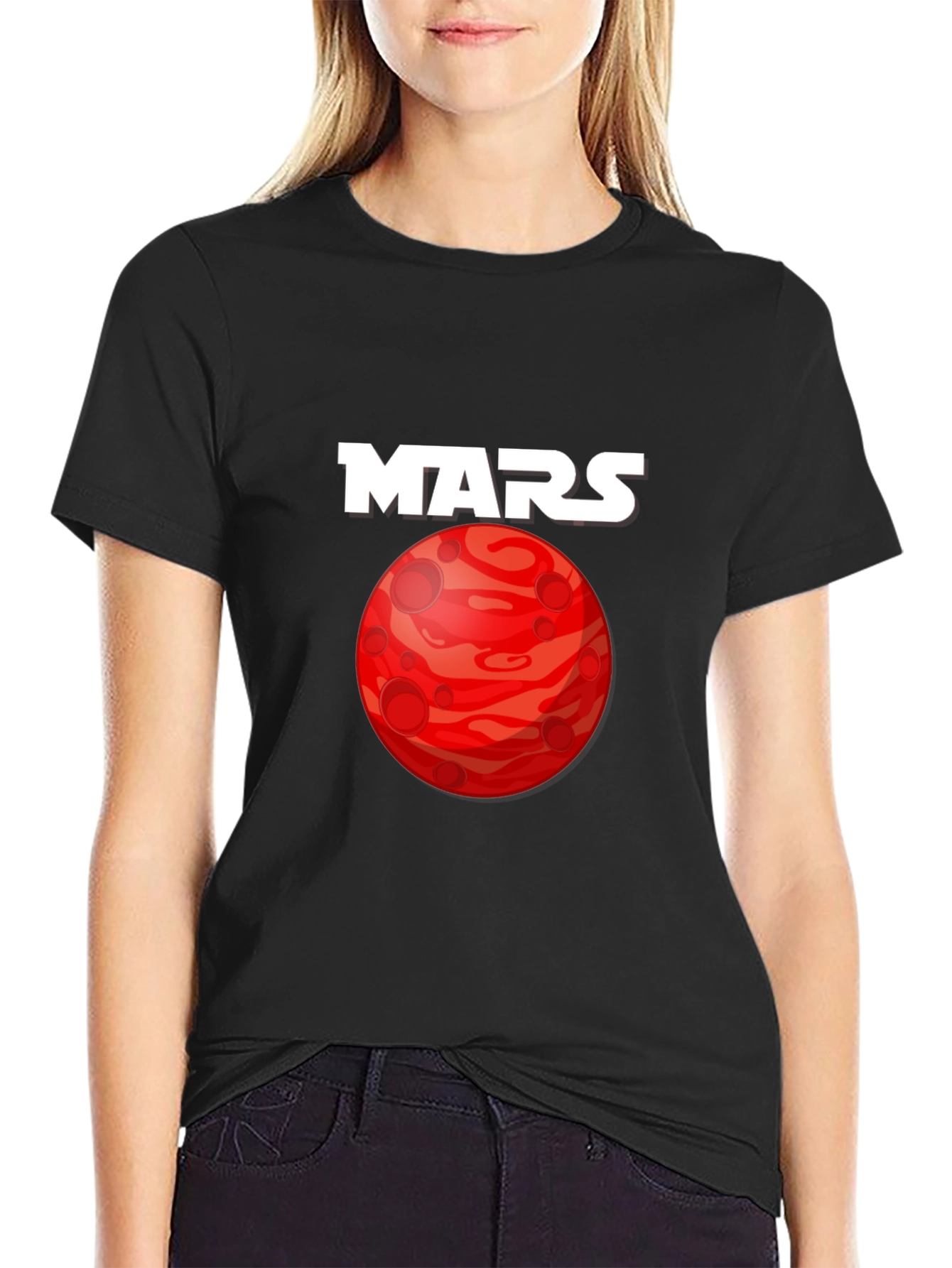 Mars Planet Graphic T-Shirt - Space Exploration Tee