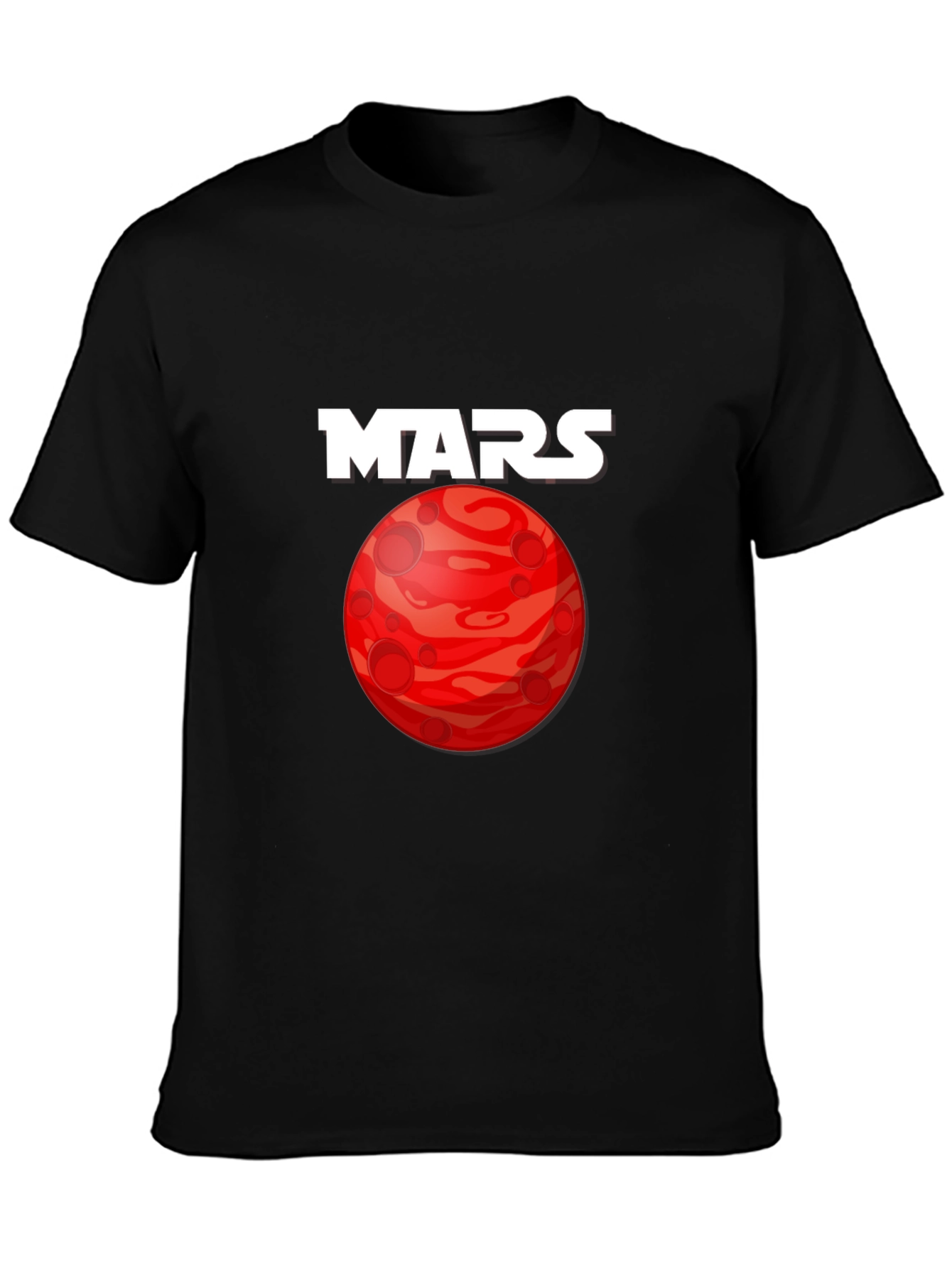Mars Planet Graphic T-Shirt - Space Exploration Tee