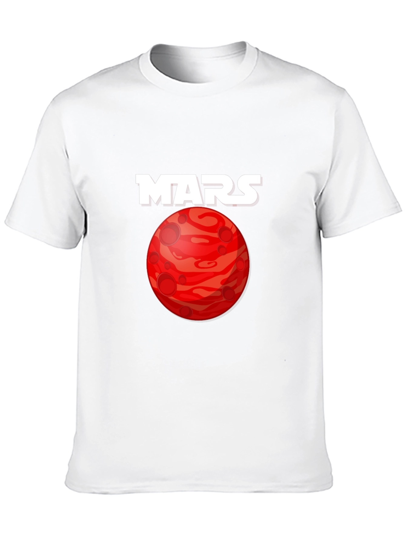 Mars Planet Graphic T-Shirt - Space Exploration Tee