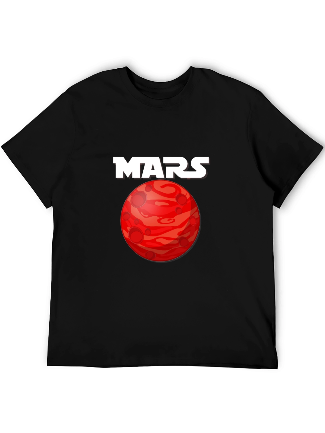 Mars Planet Graphic T-Shirt - Space Exploration Tee