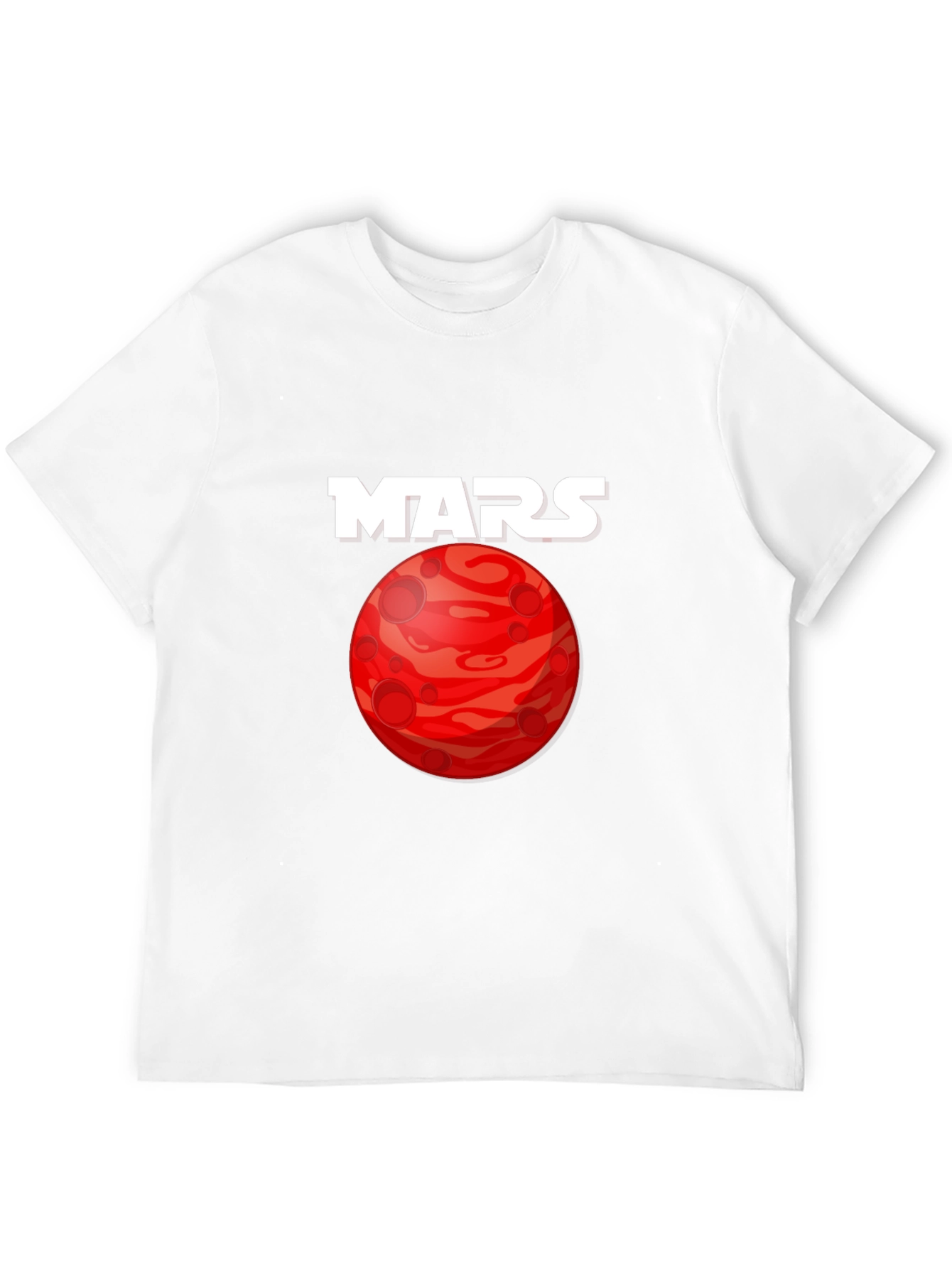 Mars Planet Graphic T-Shirt - Space Exploration Tee
