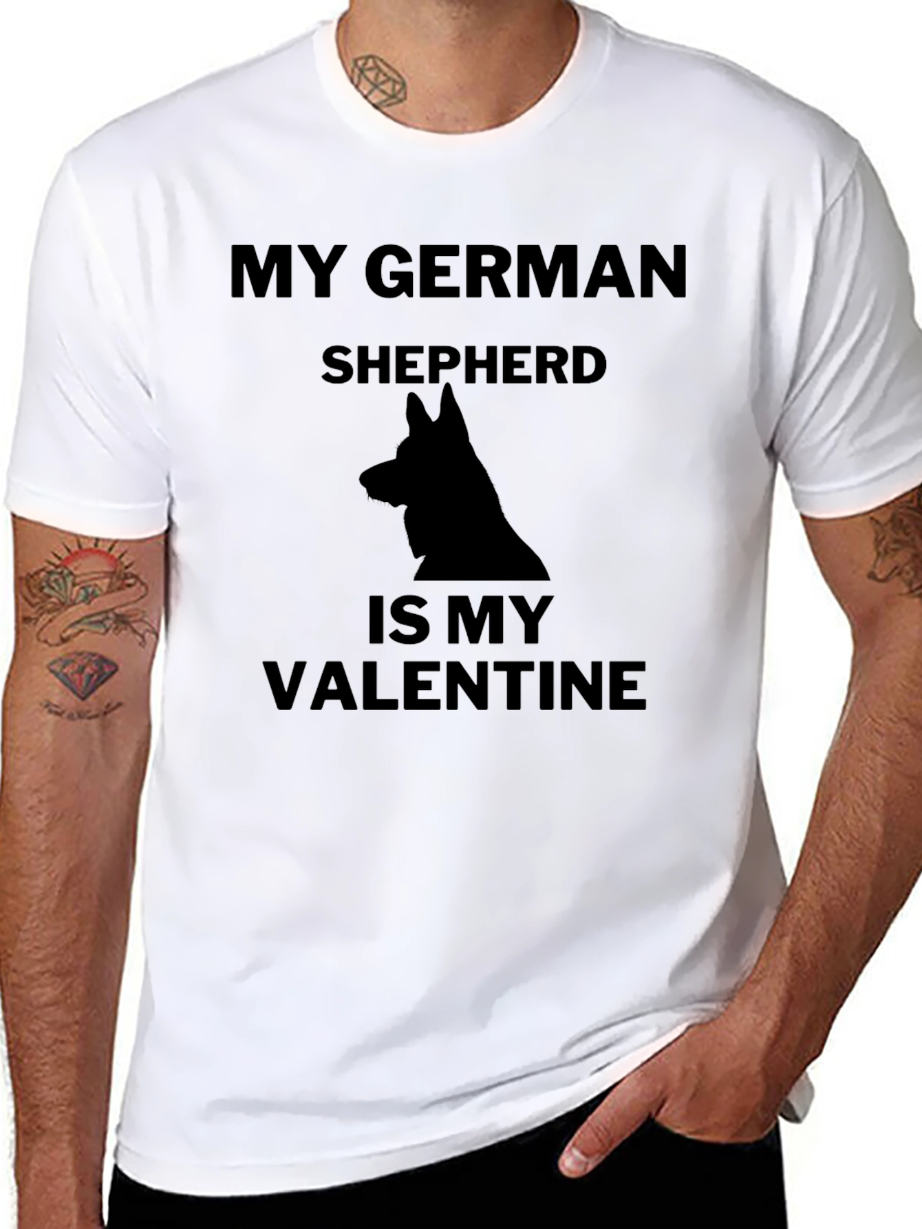 My German Shepherd is My Valentine T-Shirt