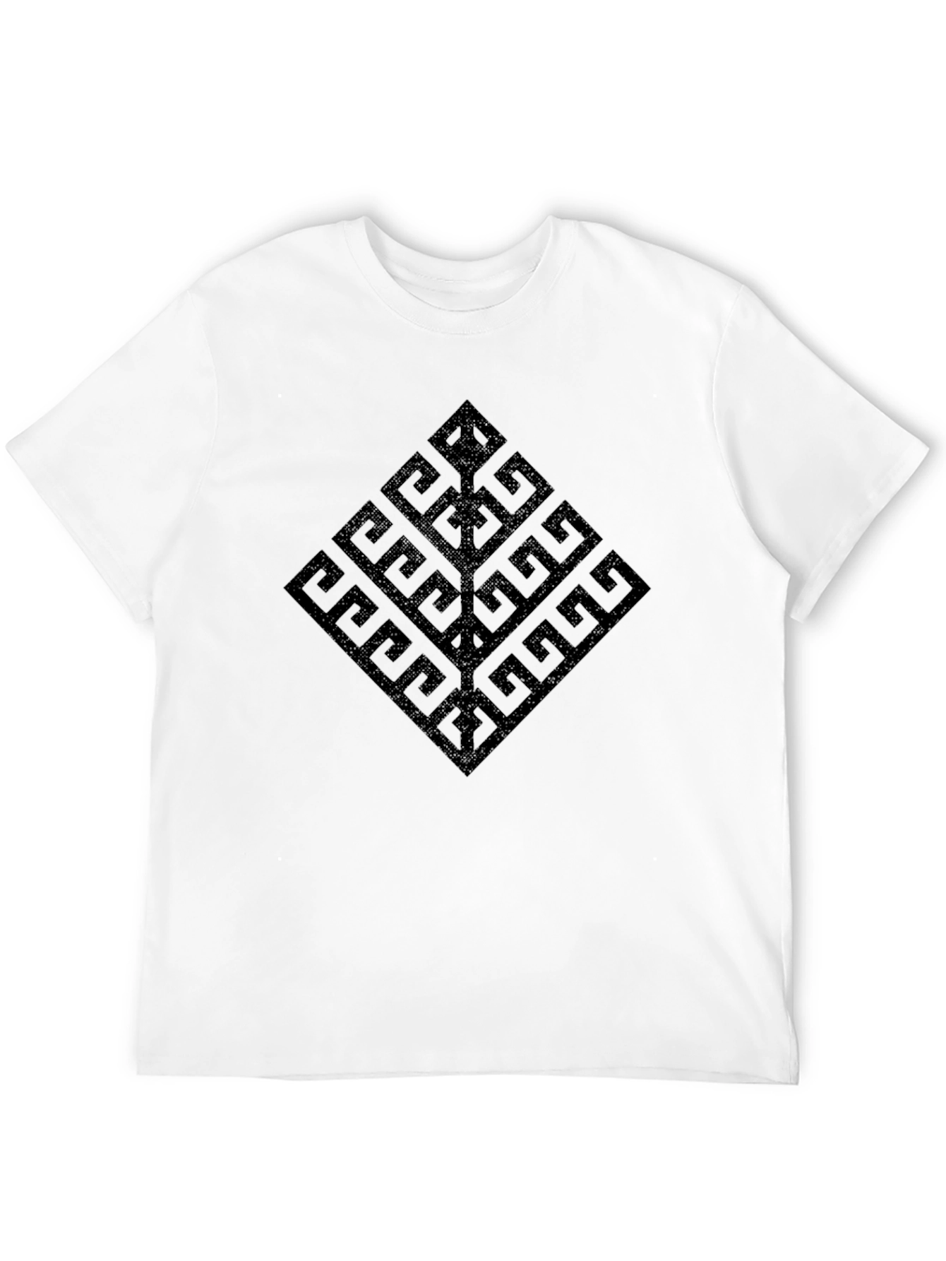 Geometric Tree Black T-Shirt