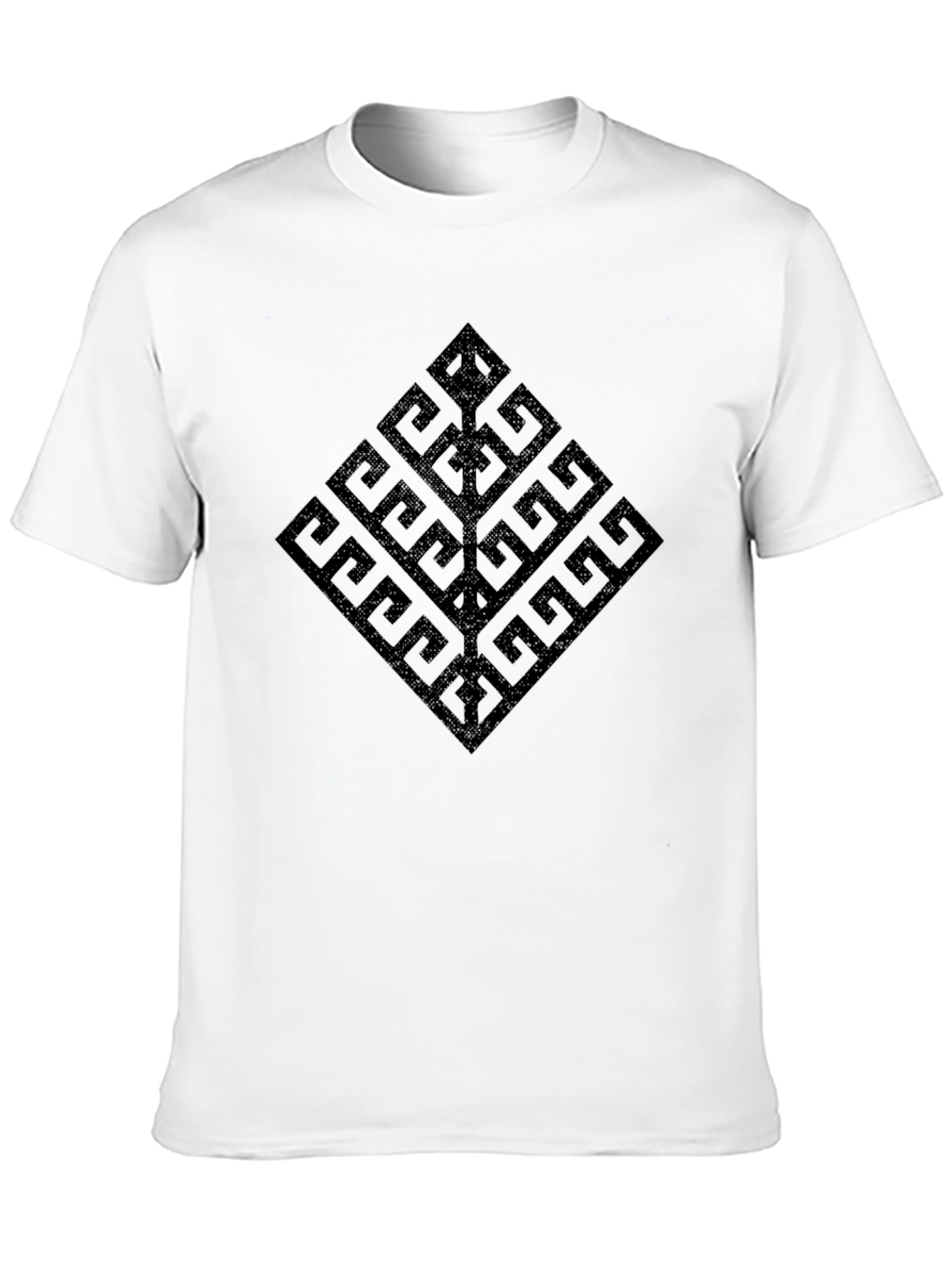 Geometric Tree Black T-Shirt