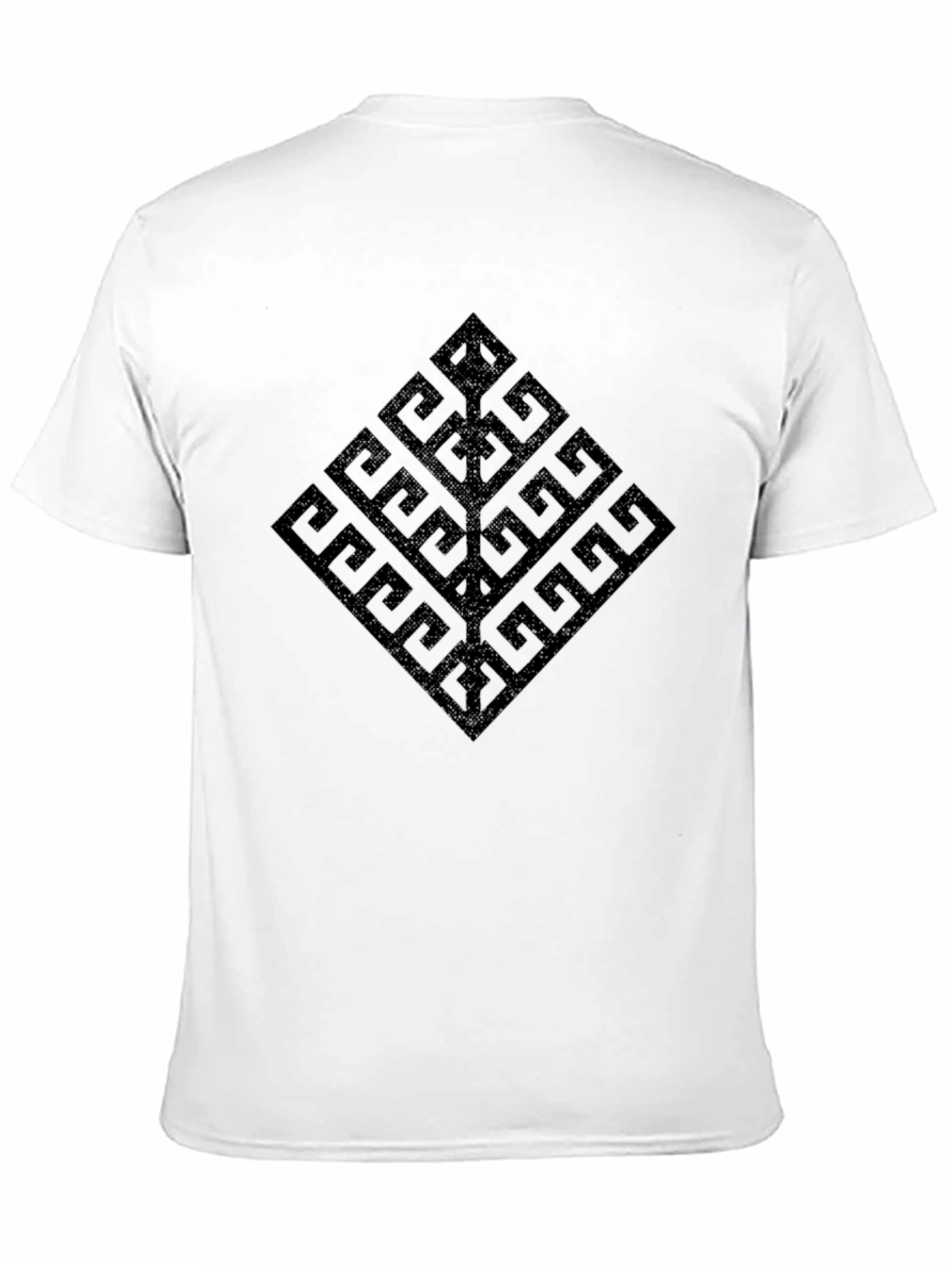 Geometric Tree Black T-Shirt